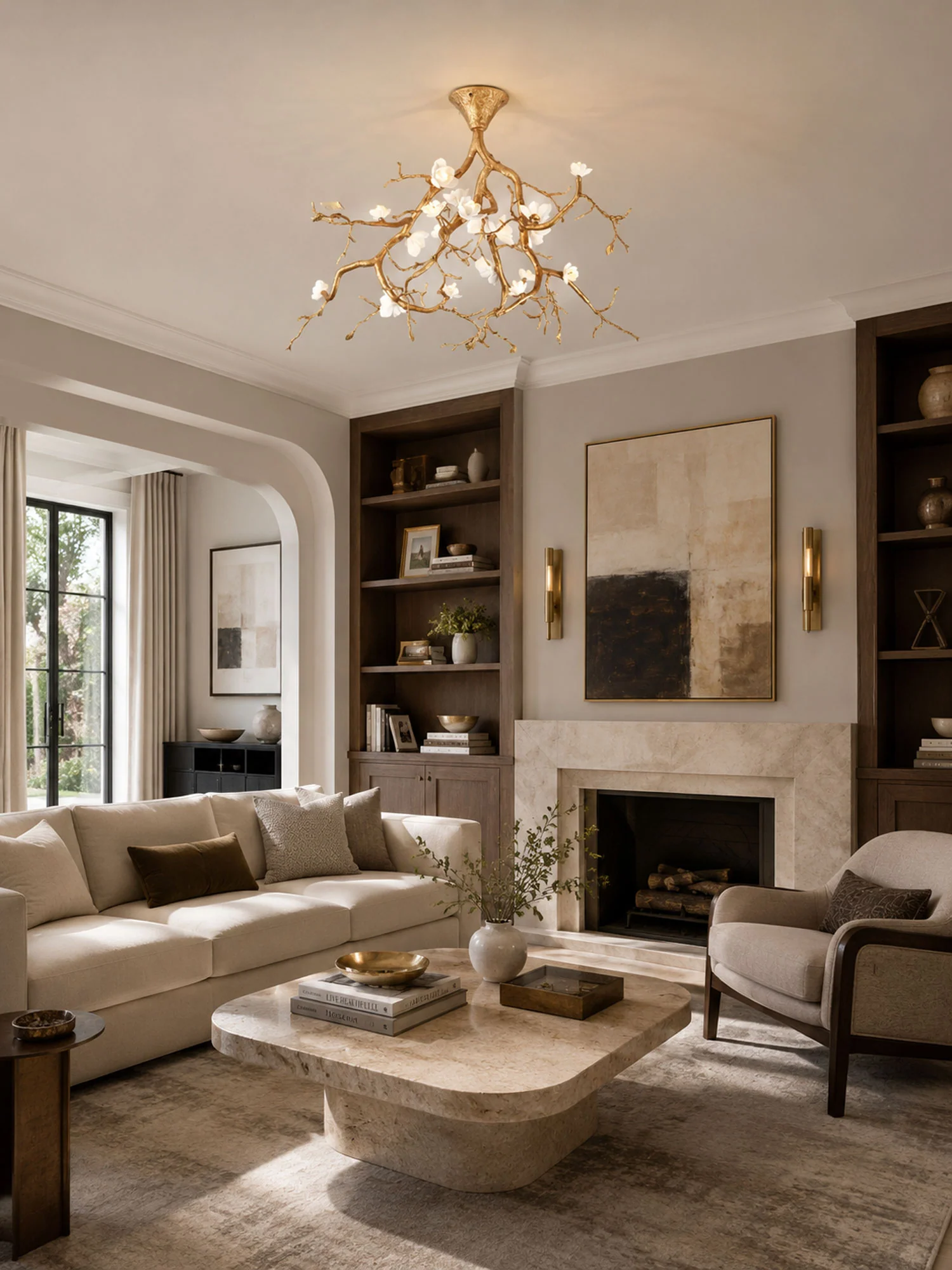 Tree Branches Flower Ceiling Lamp - Image 7