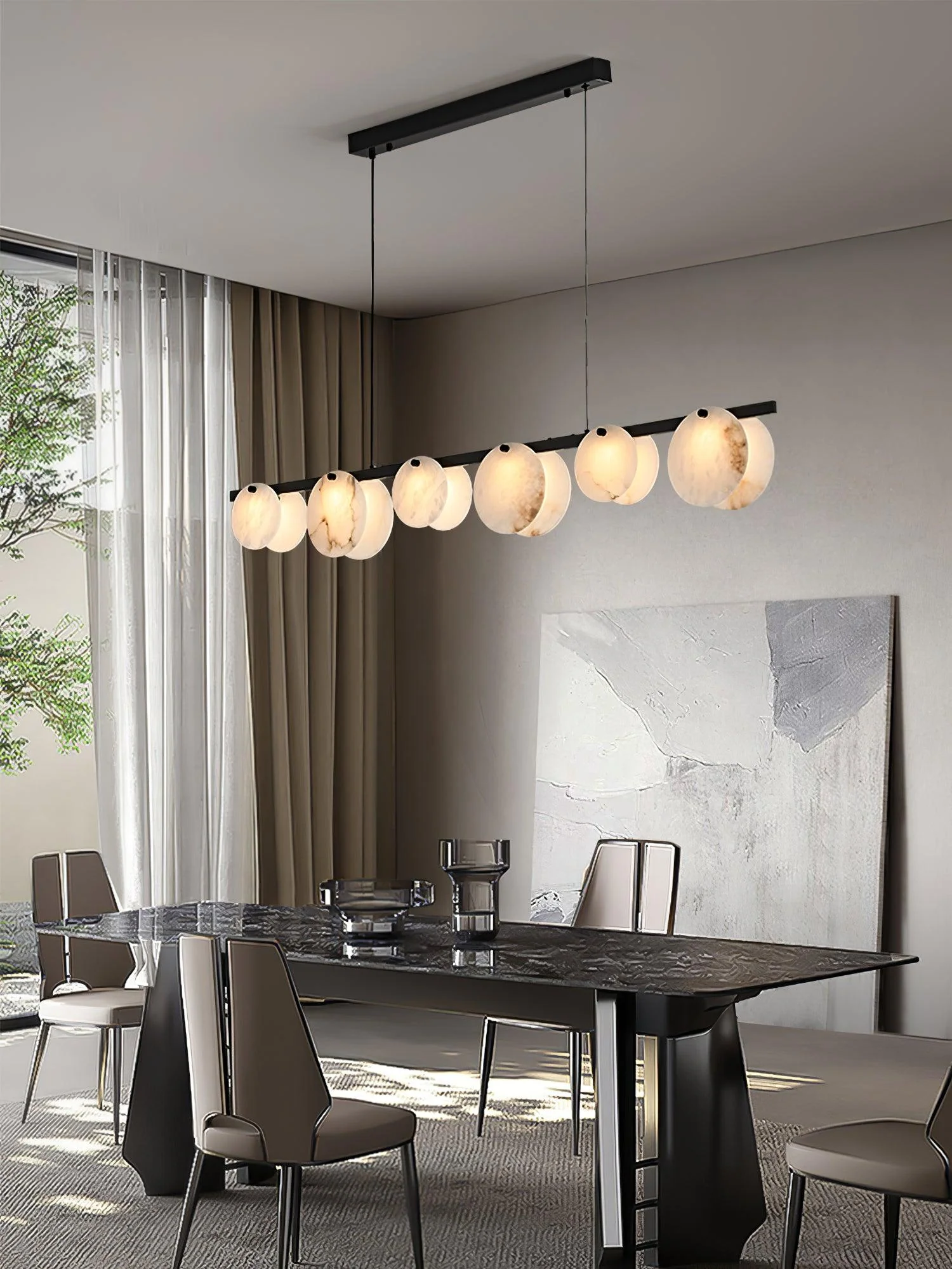 Trinidad Dining Room Alabaster Chandelier - Image 10