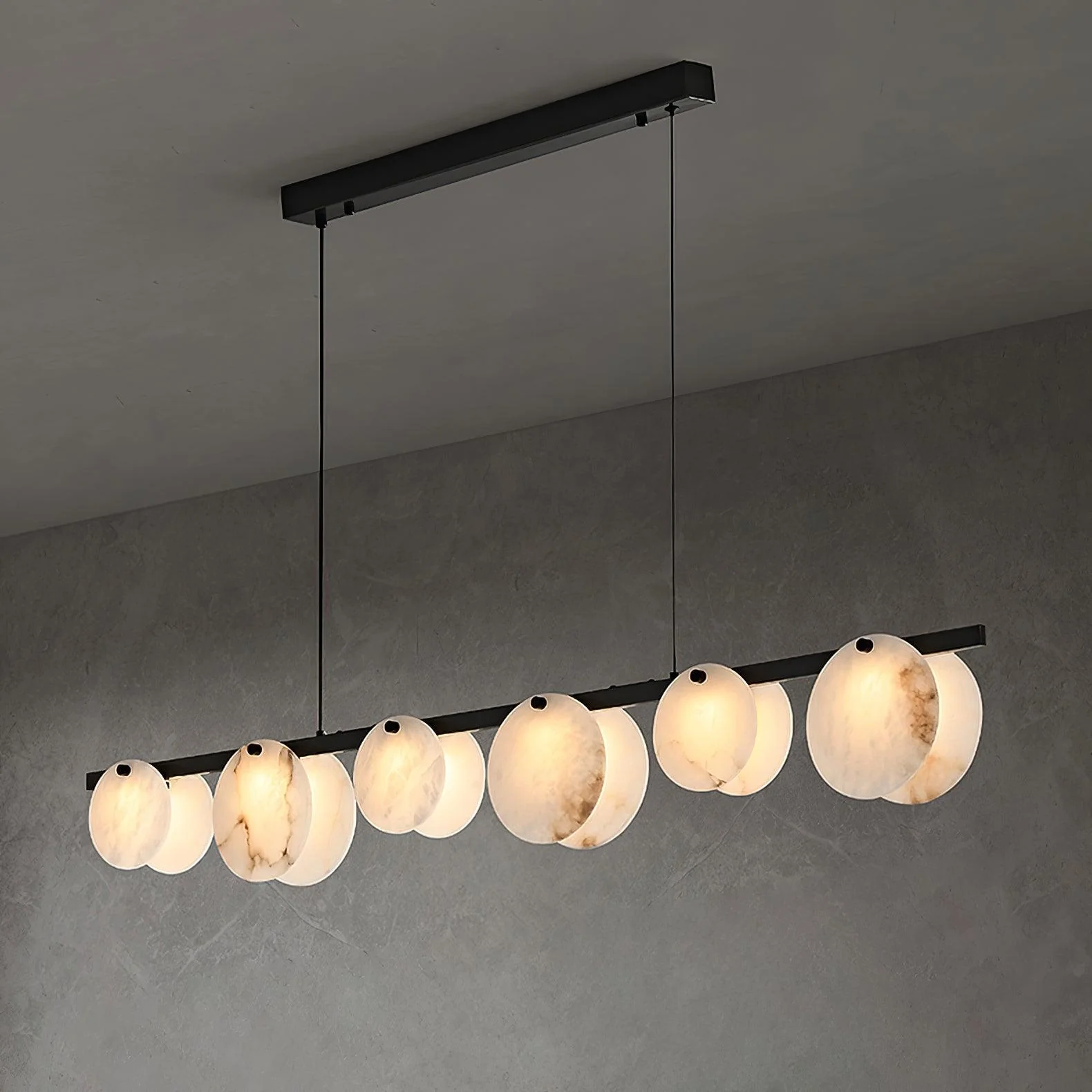 Trinidad Dining Room Alabaster Chandelier - Image 15