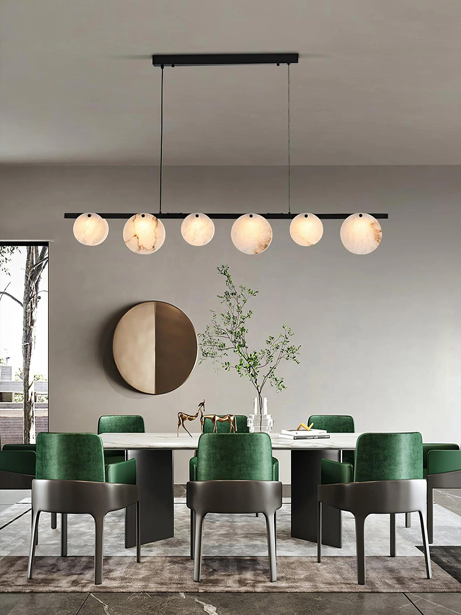 Trinidad Dining Room Alabaster Chandelier - Image 3