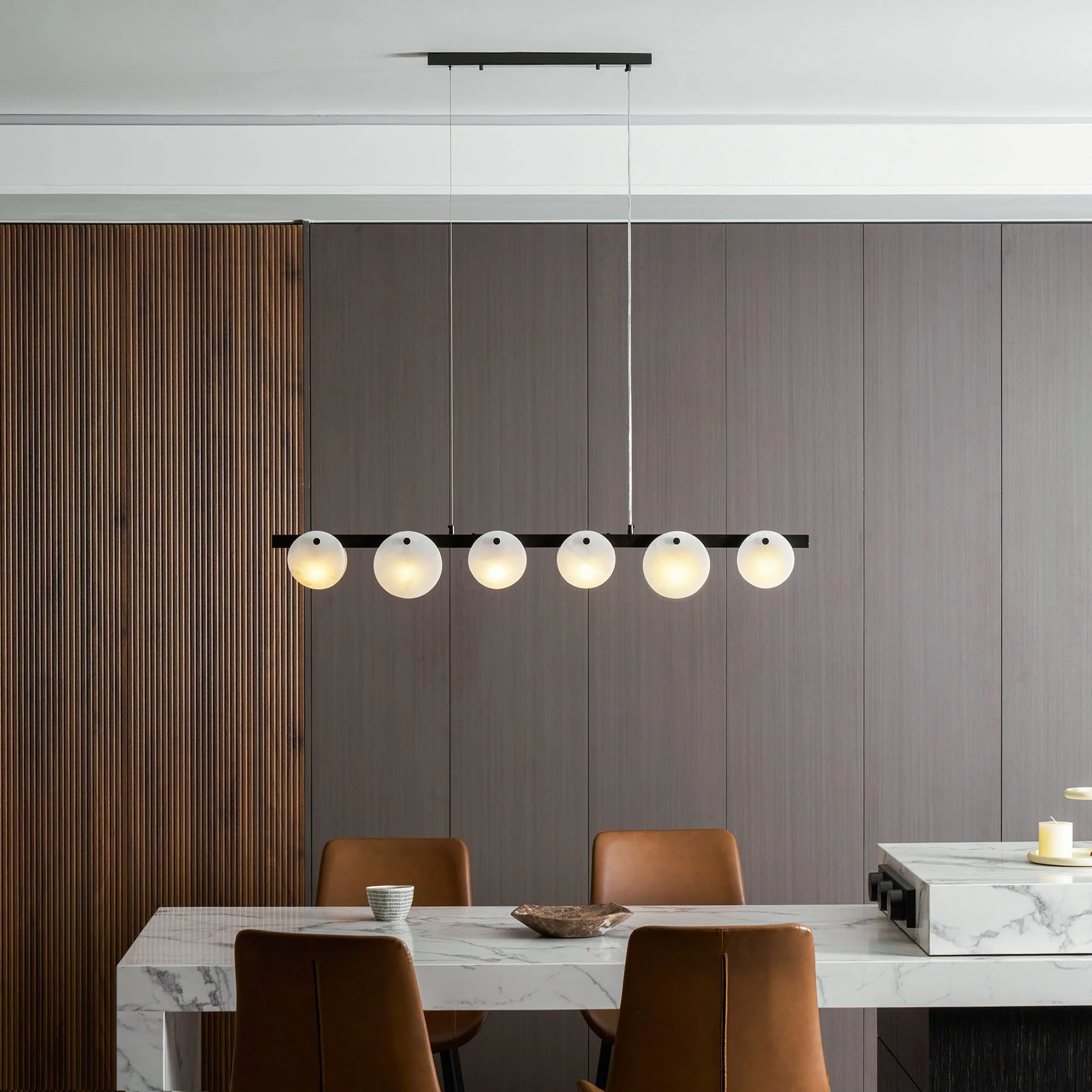 Trinidad Dining Room Alabaster Chandelier - Image 34