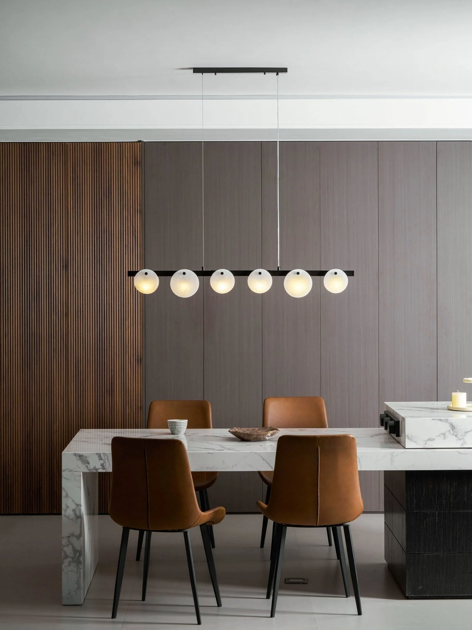 Trinidad Dining Room Alabaster Chandelier - Image 35