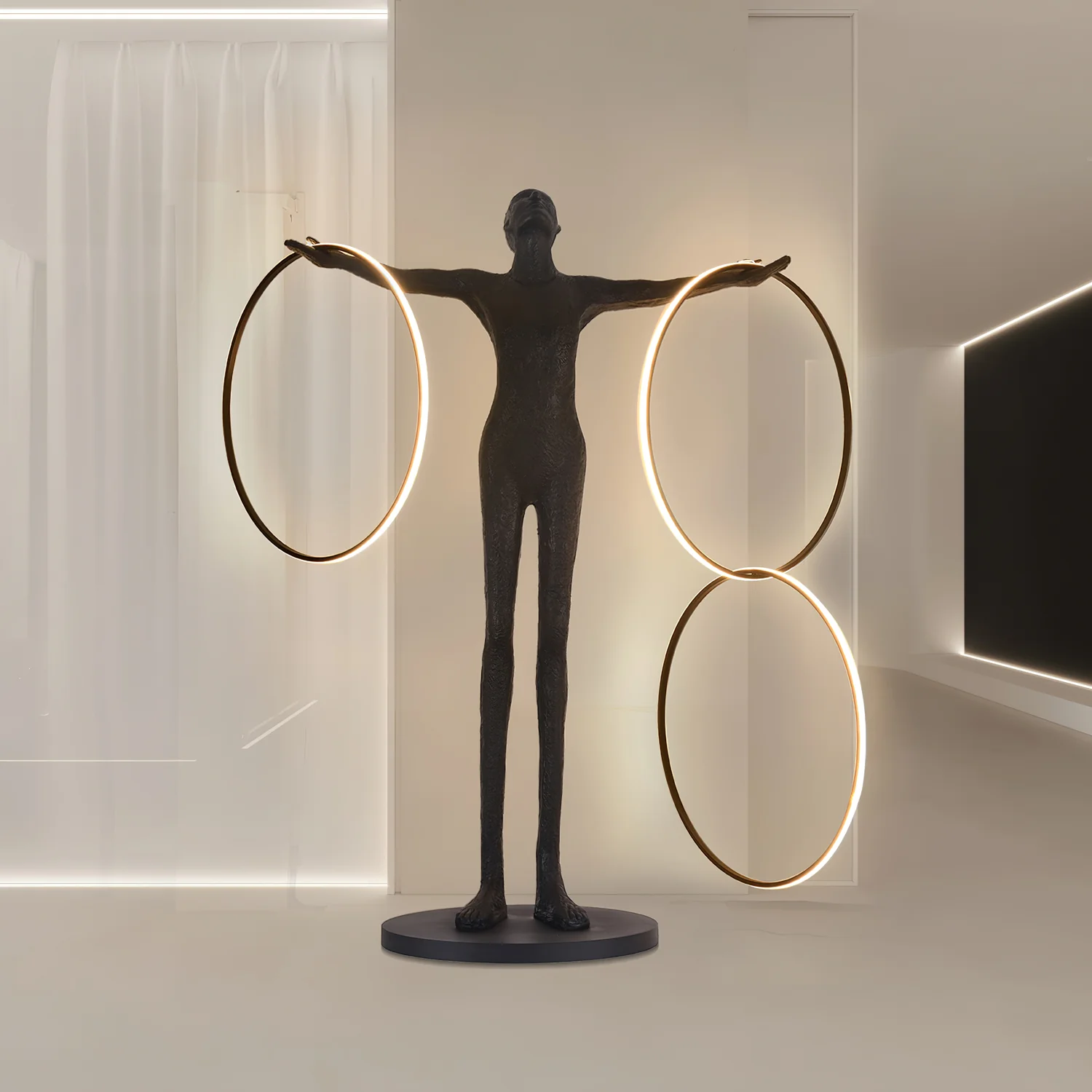 Trinity Life Sculpture Floor Lamp - Image 4