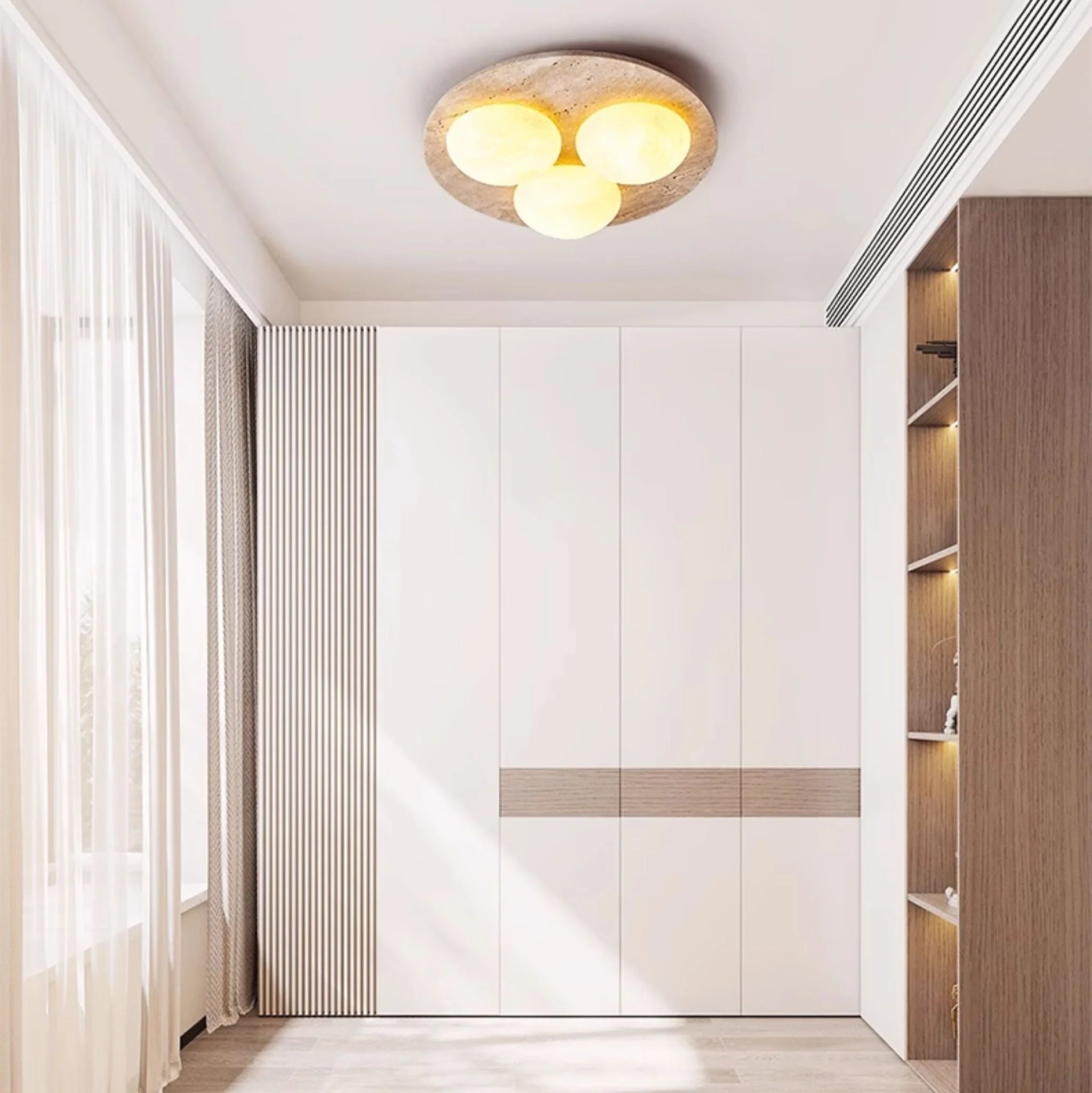 Trio Travertine Ceiling Light - Image 6
