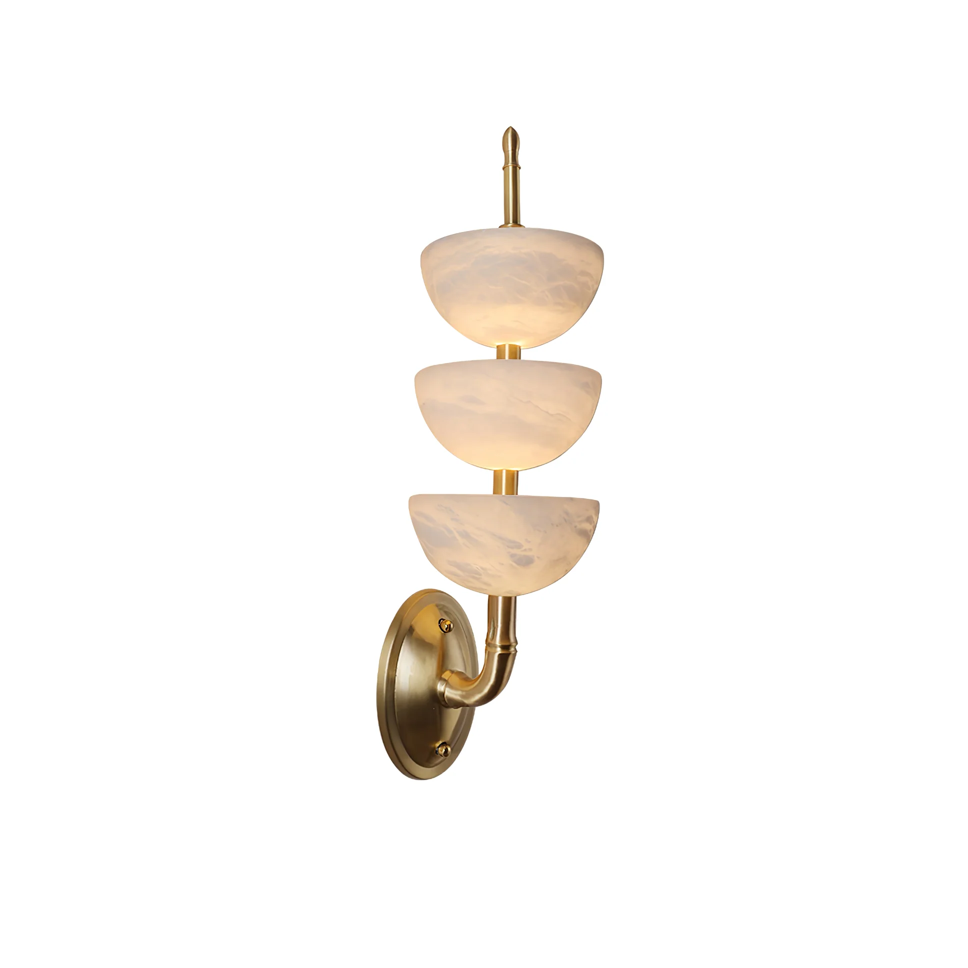 Triple Alabaster Wall Sconce - Image 35