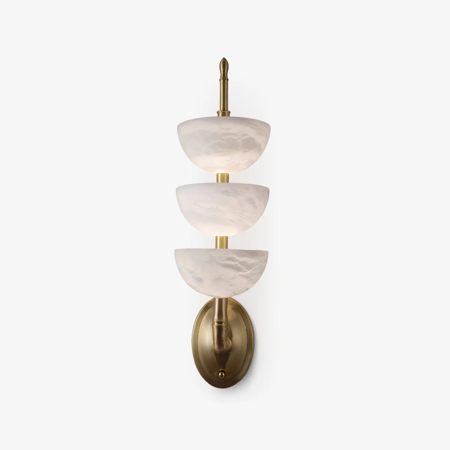 Triple Alabaster Wall Sconce - Image 52