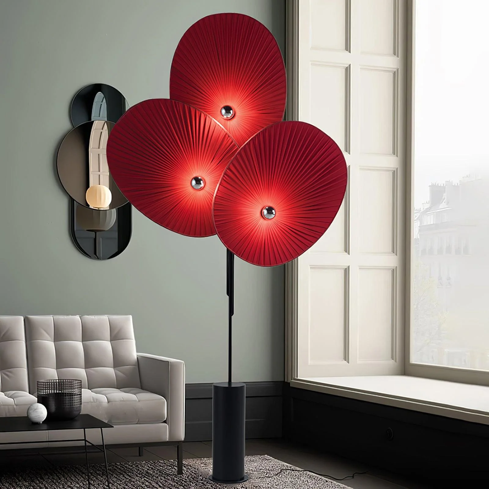 Triple Floral Floor Lamp - Image 13