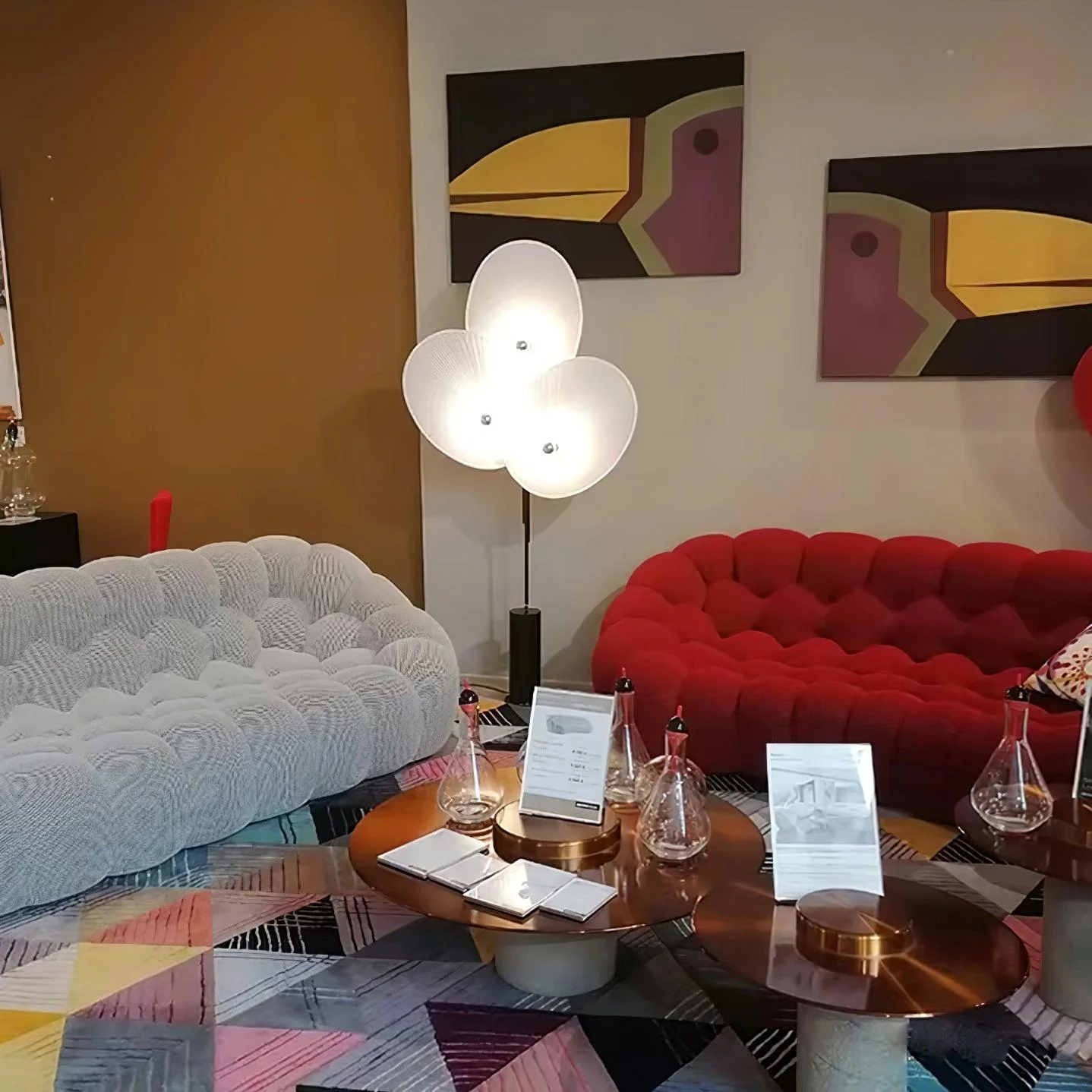 Triple Floral Floor Lamp - Image 20