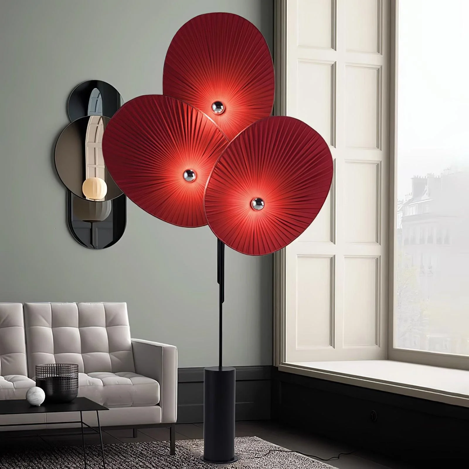 Triple Floral Floor Lamp - Image 4