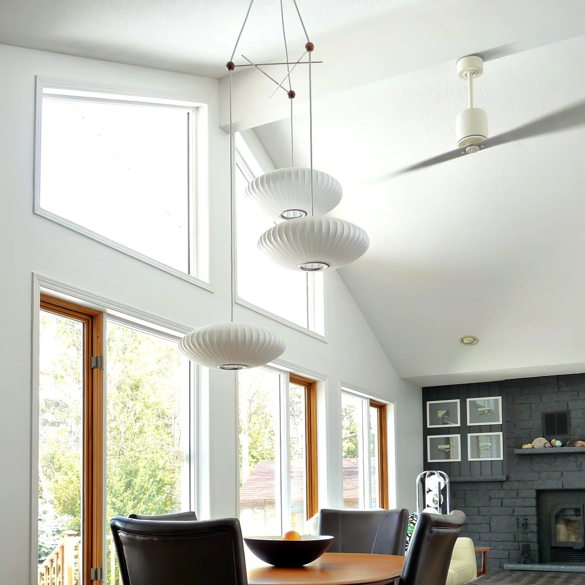 Triple Pear Bubble Pendant Lamp - Image 2