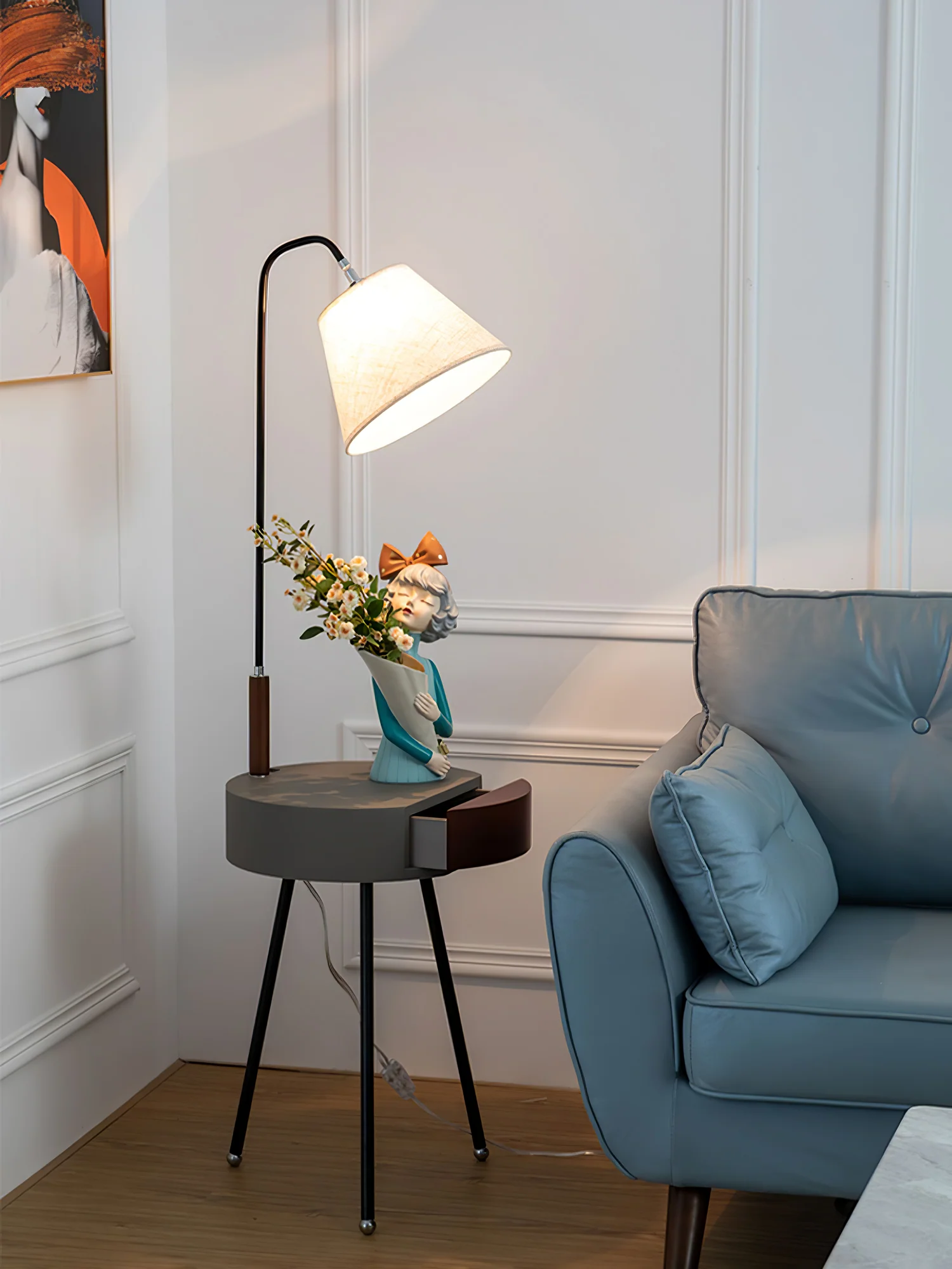 Tripod Fabric Floor Lamp - Image 16