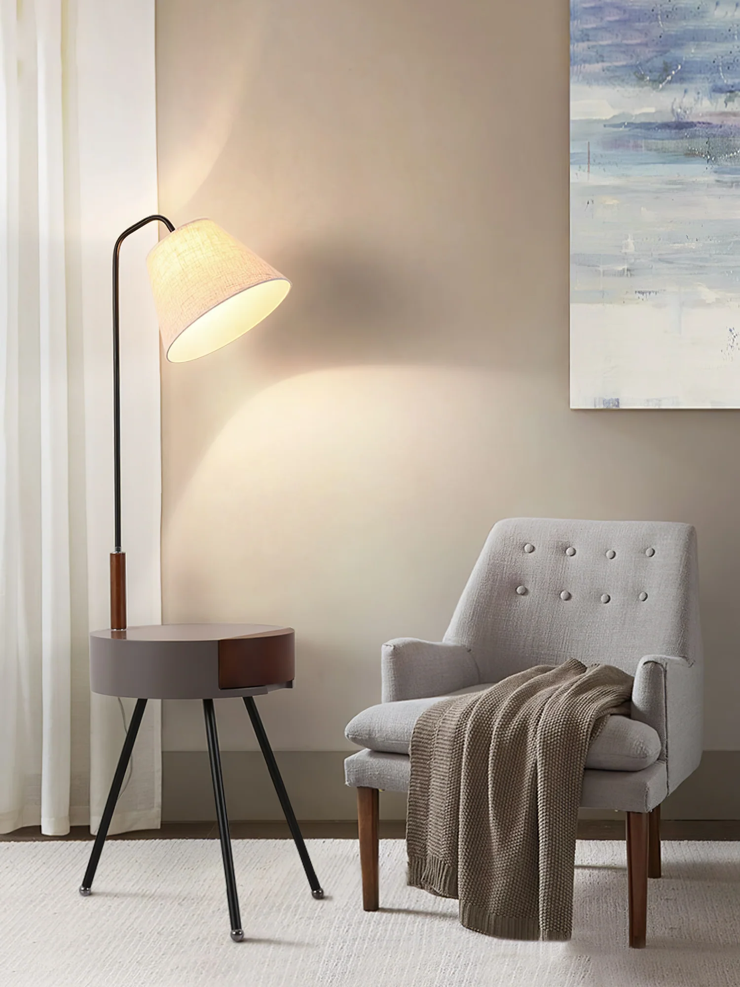 Tripod Fabric Floor Lamp - Image 18