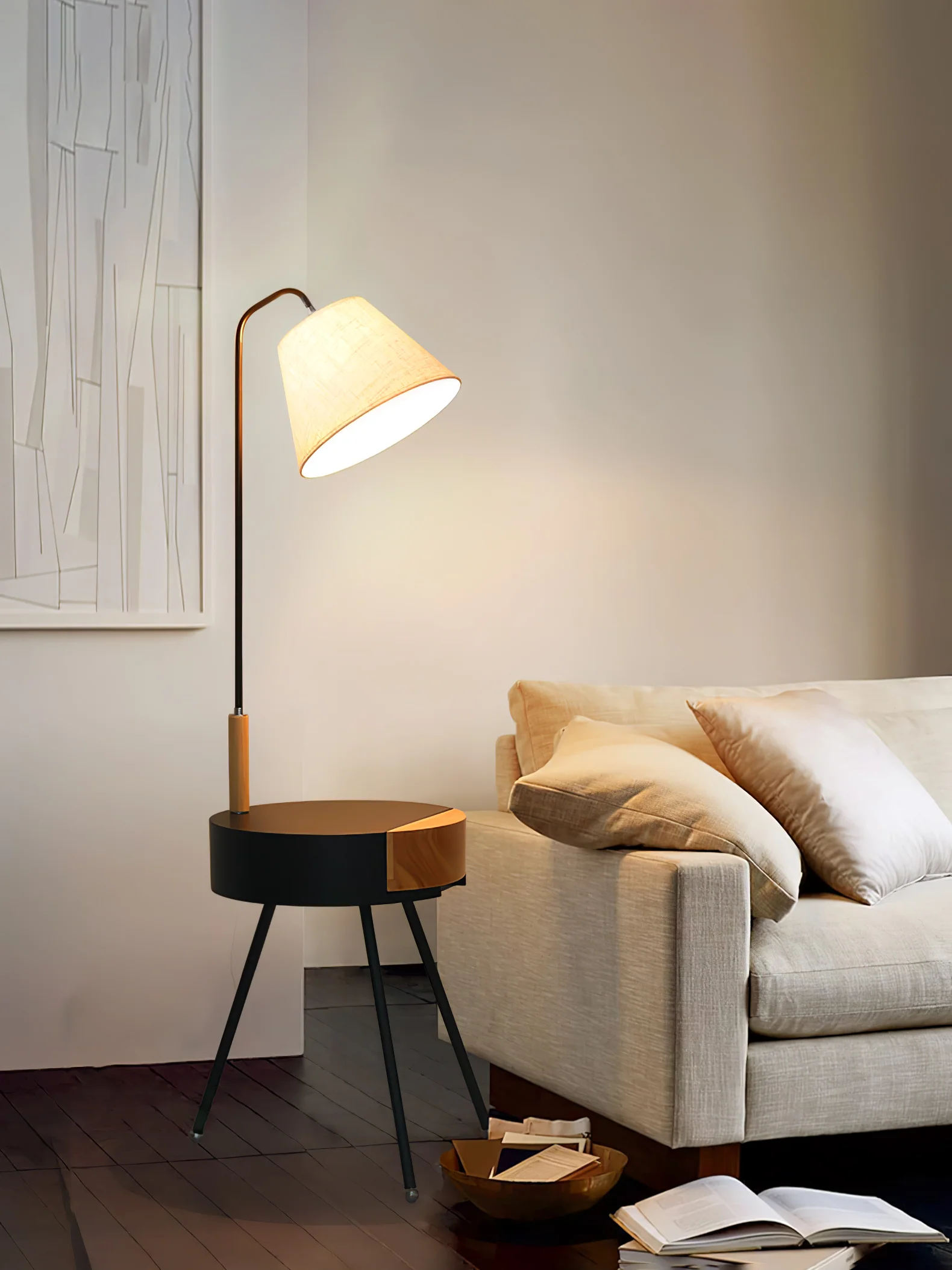Tripod Fabric Floor Lamp - Image 31