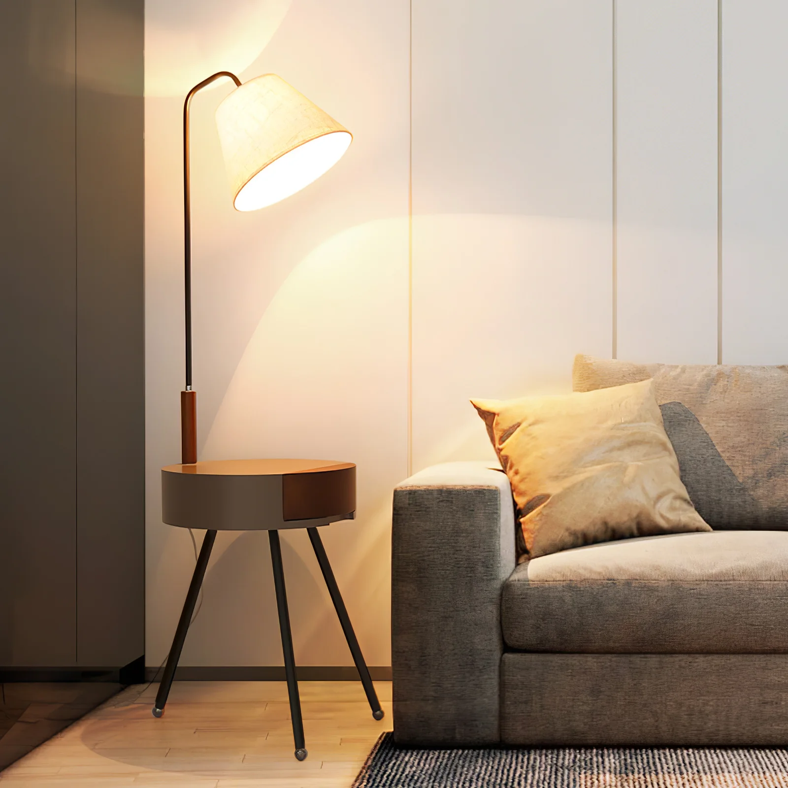 Tripod Fabric Floor Lamp - Image 5