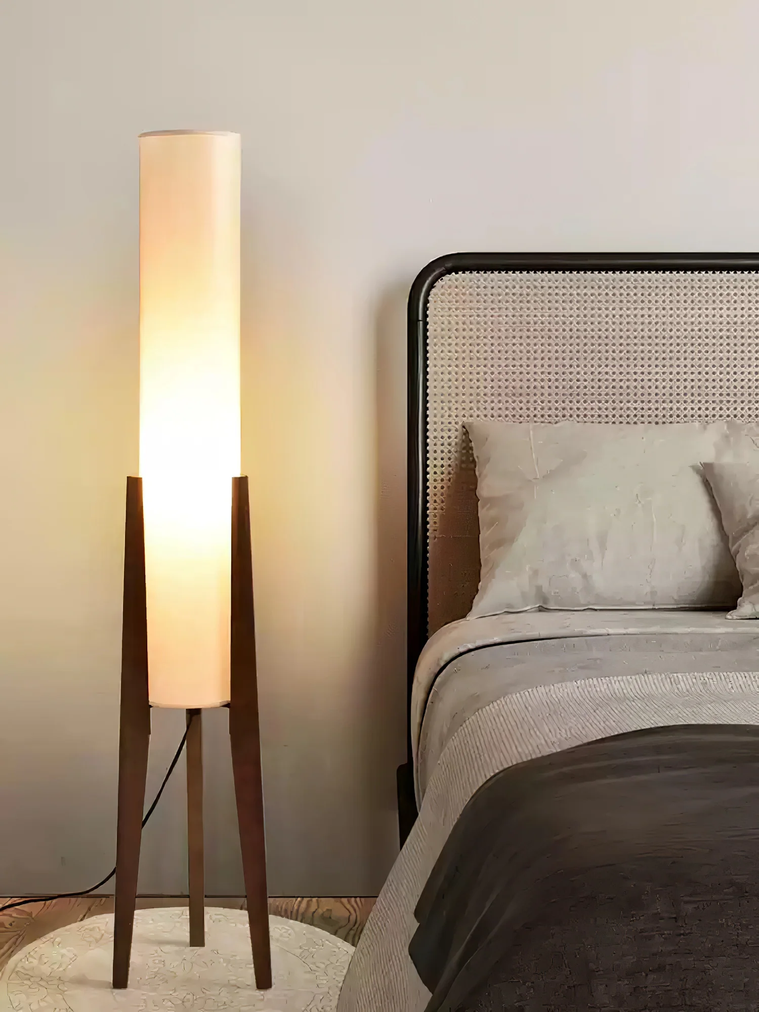 Tripod Walnut Floor Lamp - Image 10
