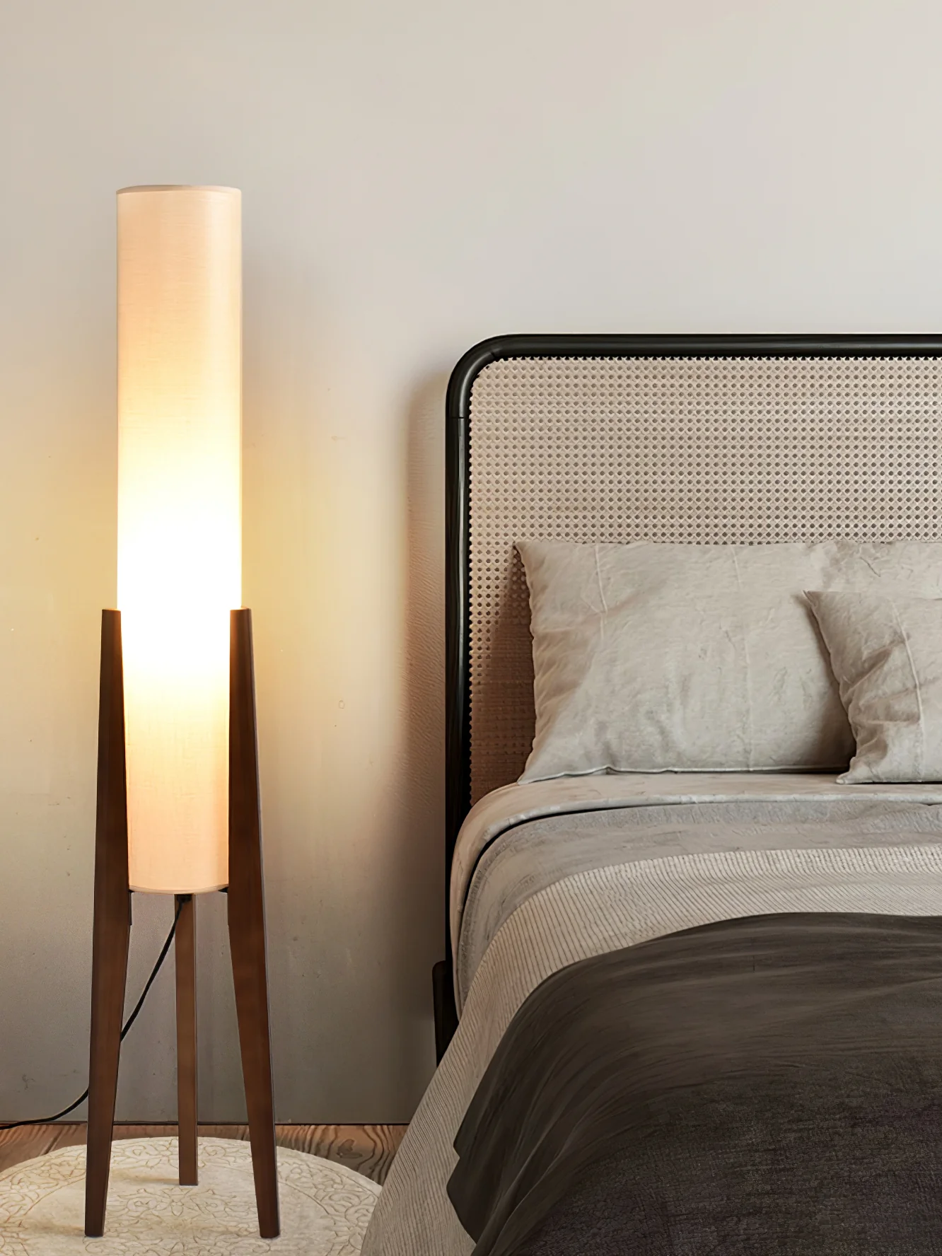 Tripod Walnut Floor Lamp - Image 11