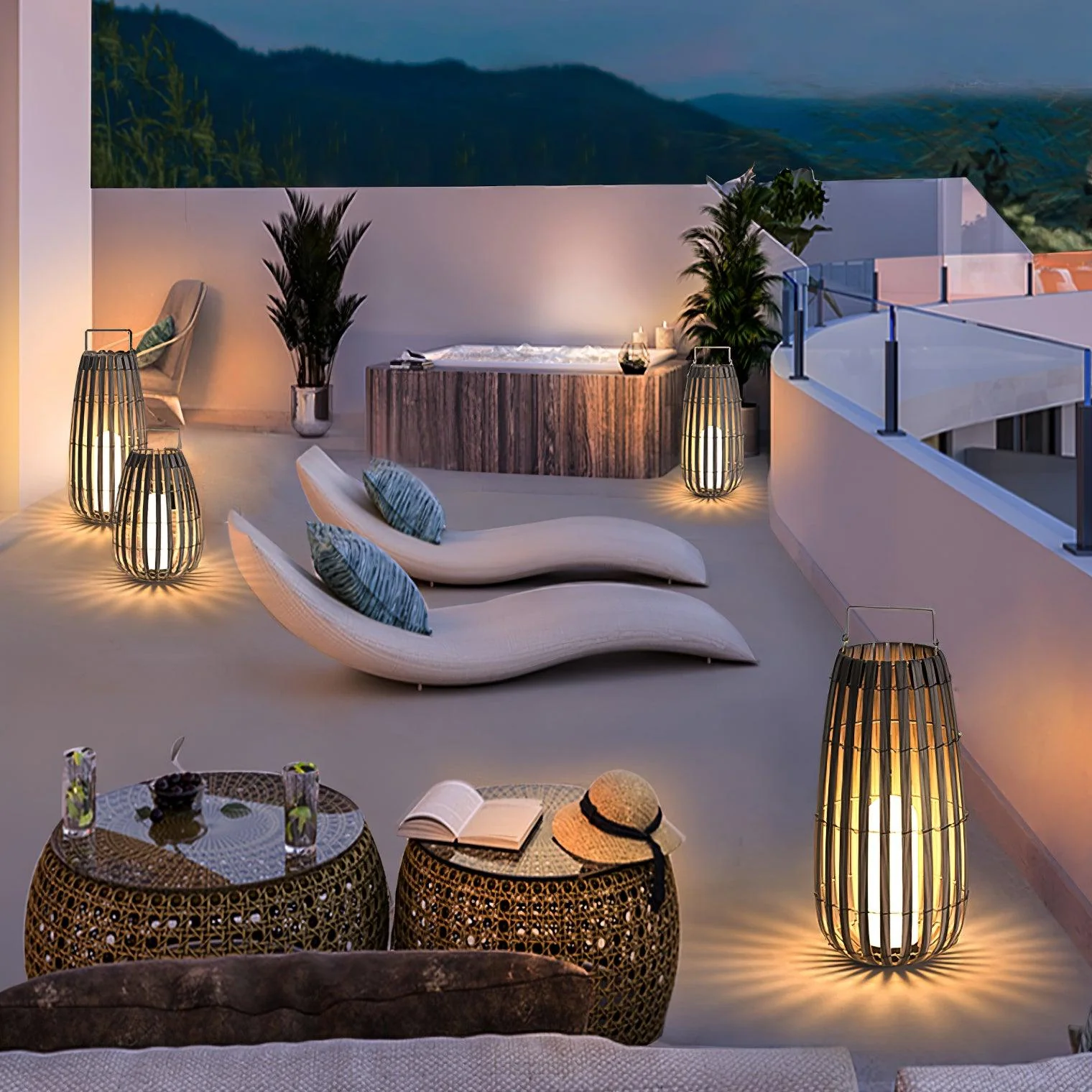 Tropic Braid Lantern Outdoor Lamp - Image 11