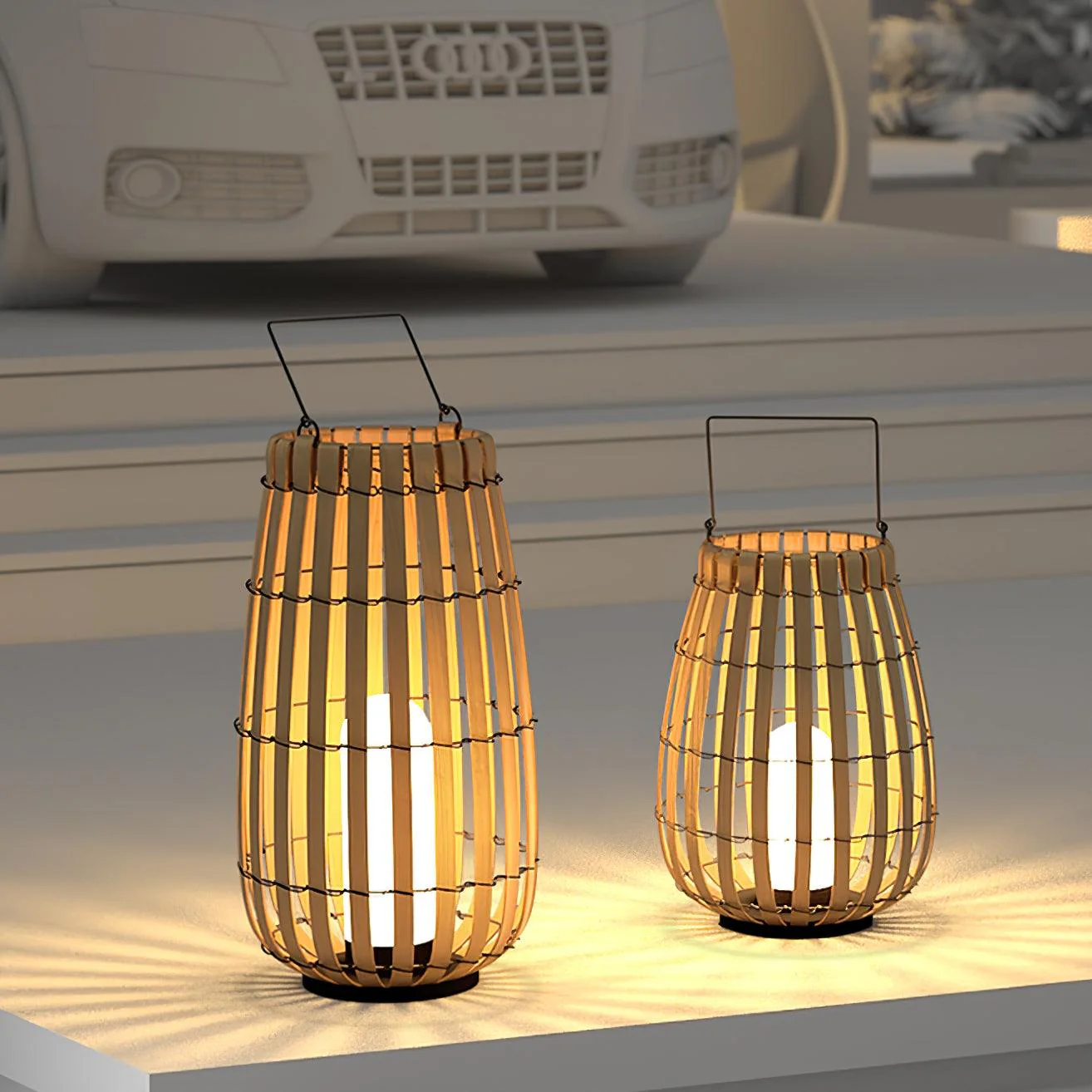Tropic Braid Lantern Outdoor Lamp - Image 4