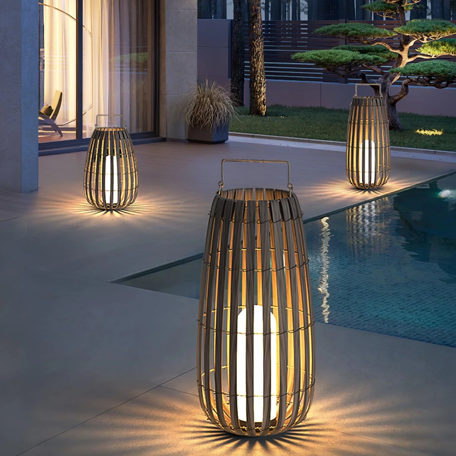 Tropic Braid Lantern Outdoor Lamp - Image 52
