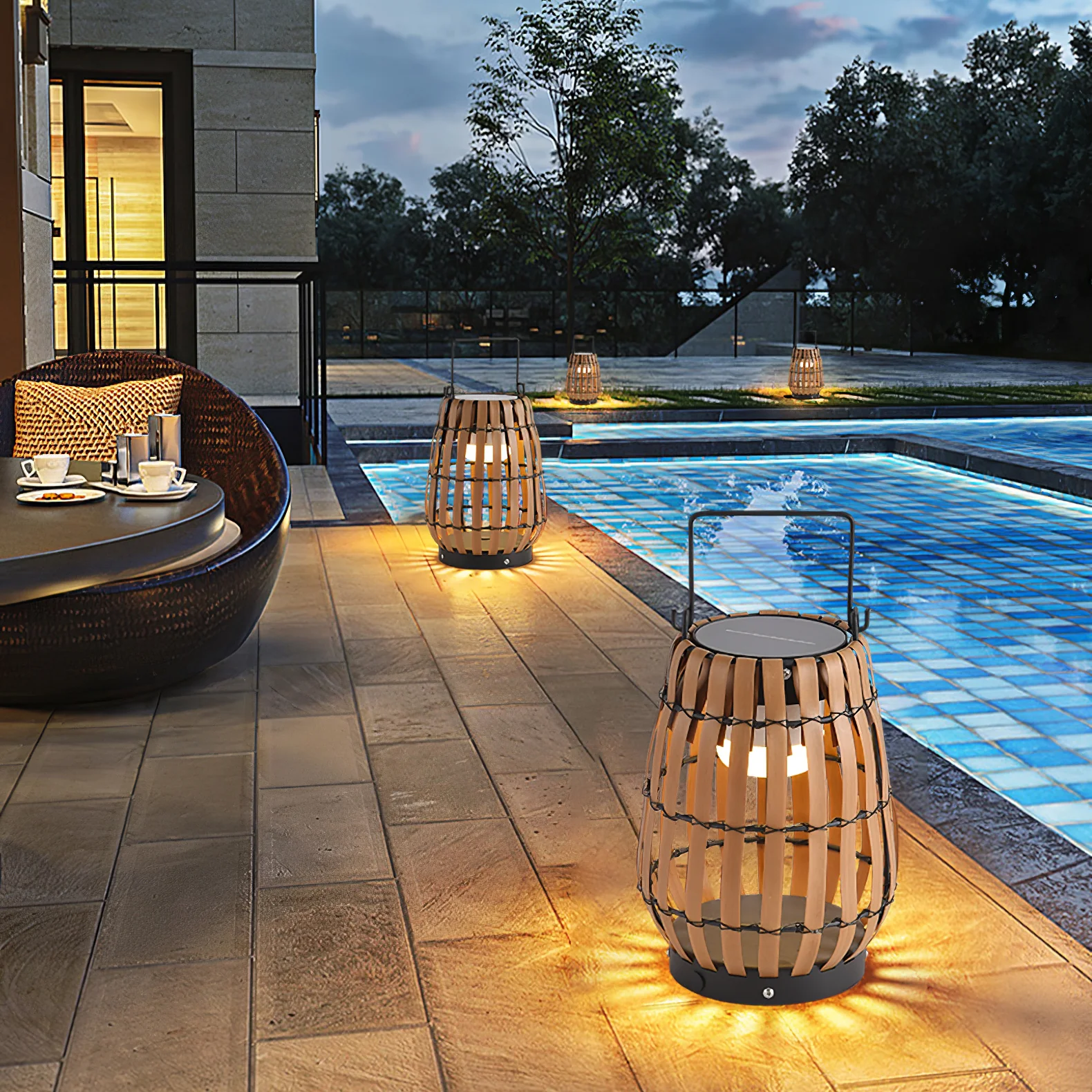 Tropic Braid Lantern Outdoor Lamp - Image 84