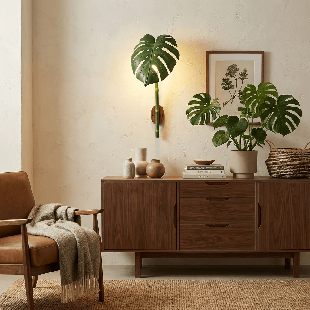 Tropical Monstera Leaf Wall Light - Image 5