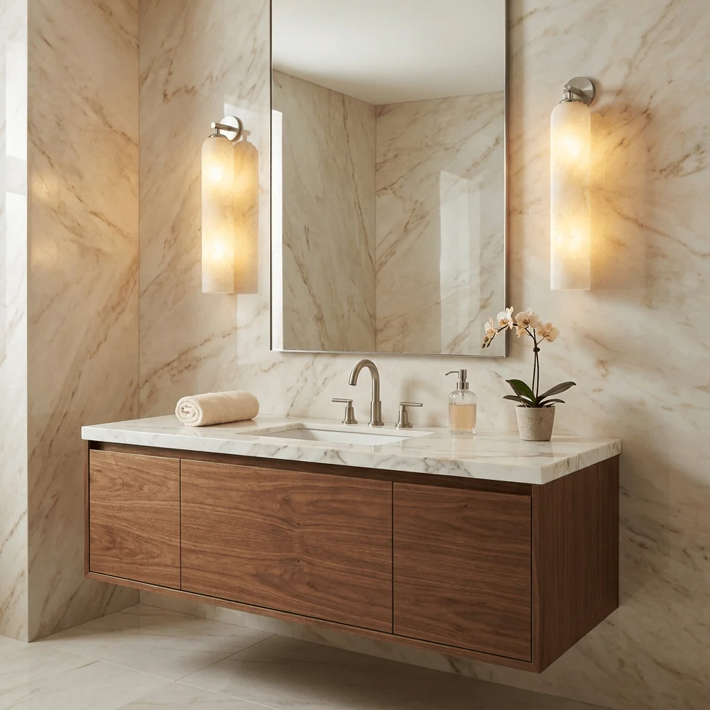 Tube Alabaster Wall Sconce - Image 3