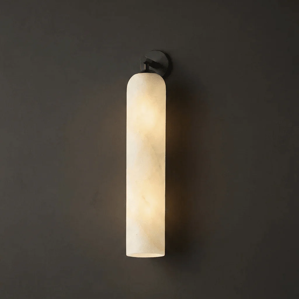 Tube Alabaster Wall Sconce - Image 9