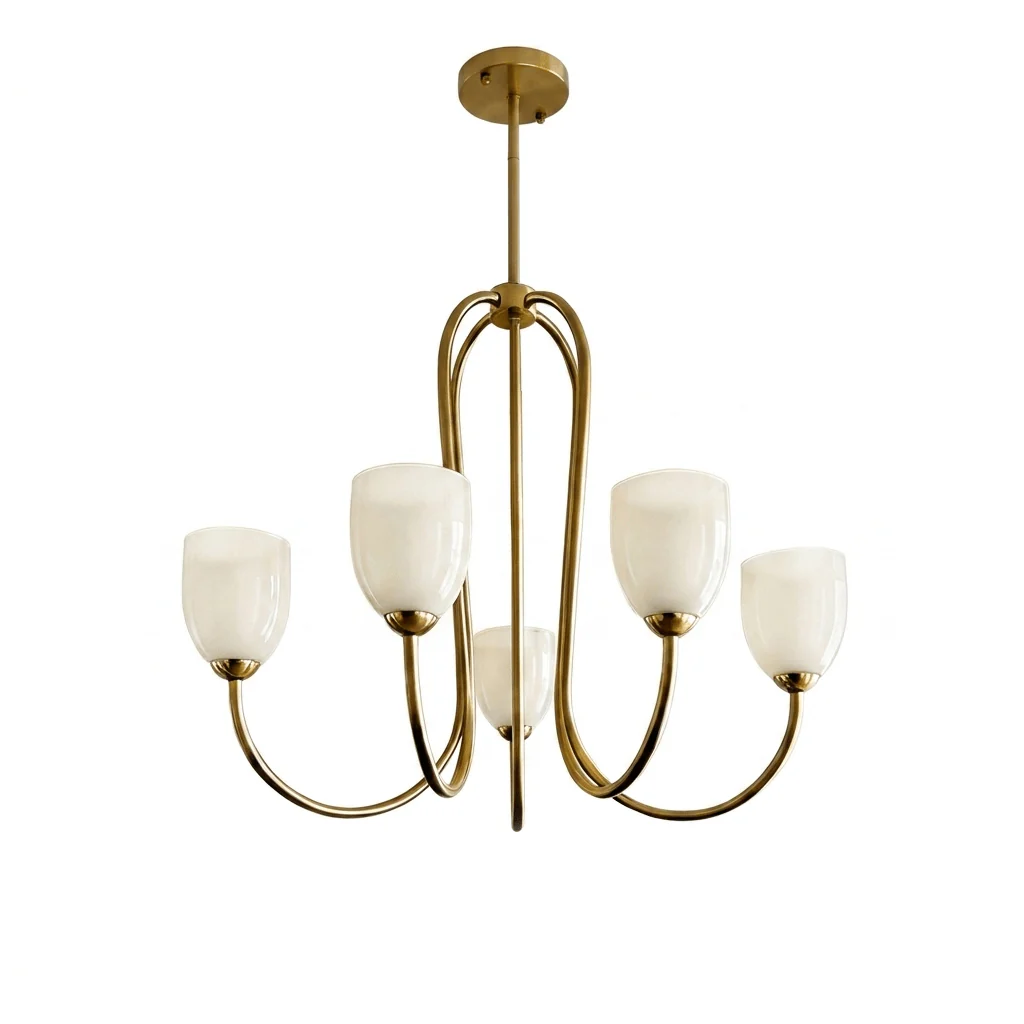 Tulip Gold Chandelier - Image 11