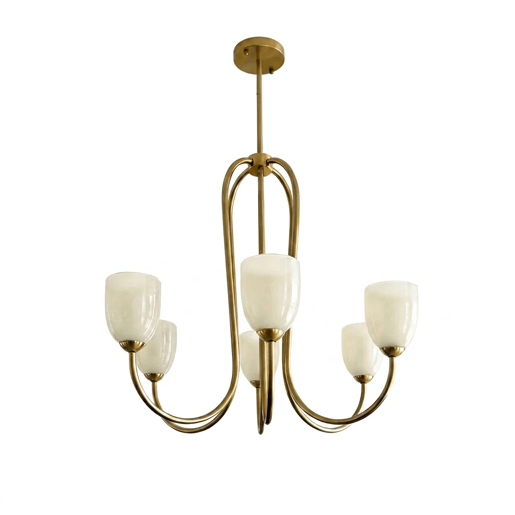 Tulip Gold Chandelier - Image 12