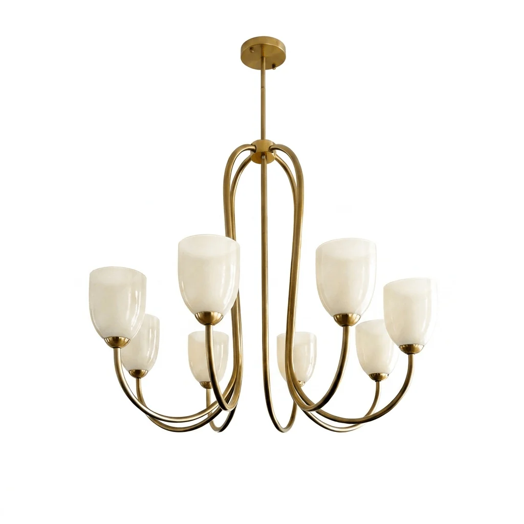 Tulip Gold Chandelier - Image 9