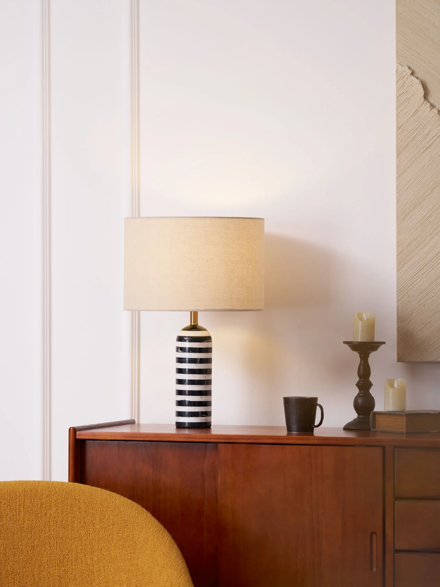 Tuxedo Marble Table Lamp - Image 9