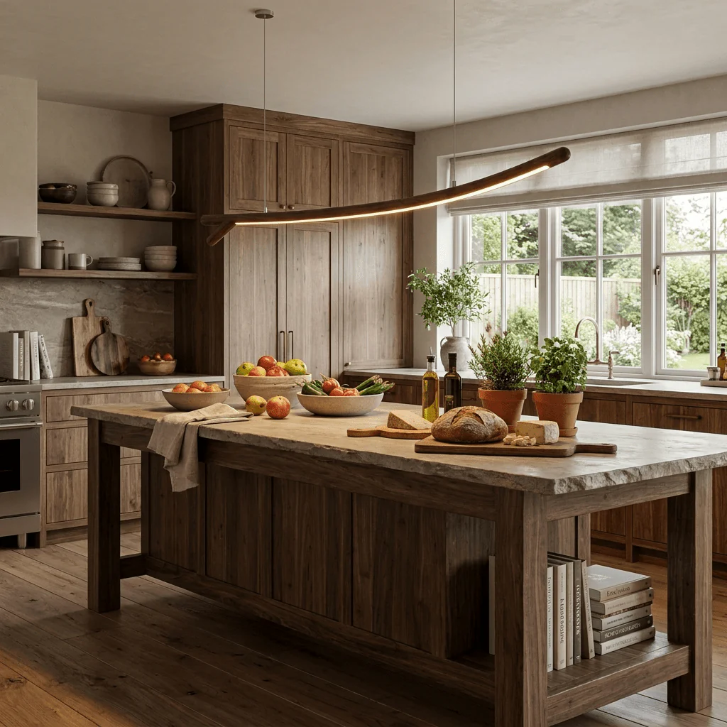 Twig Wood Linear Pendant Light - Image 4
