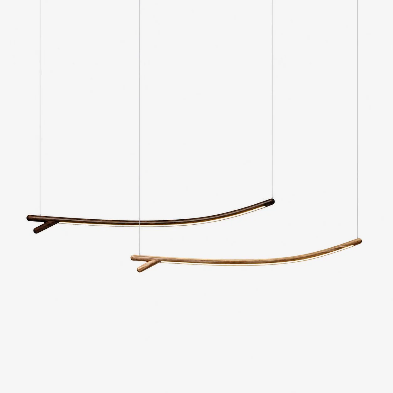 Twig Wood Linear Pendant Light - Image 7