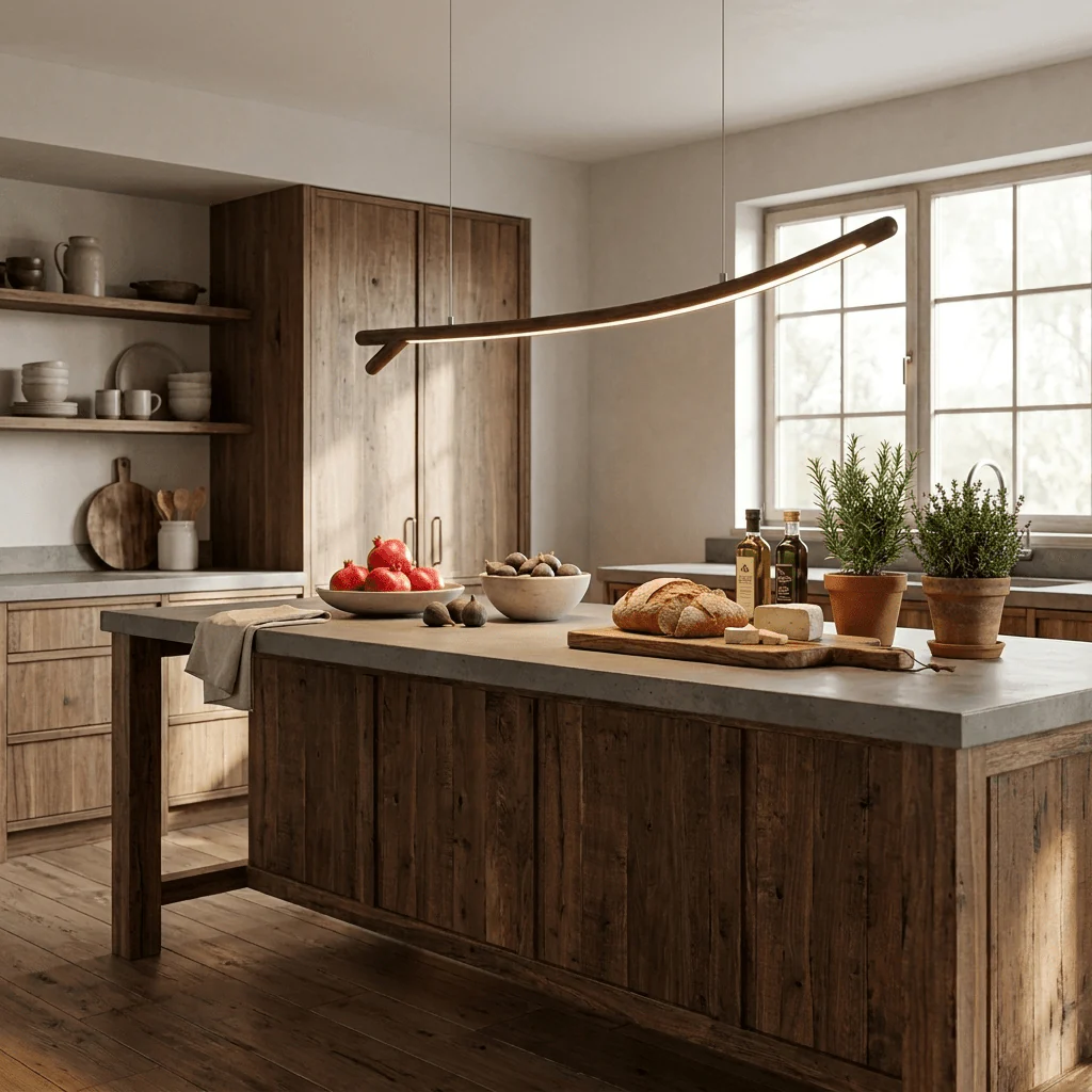 Twig Wood Linear Pendant Light - Image 9