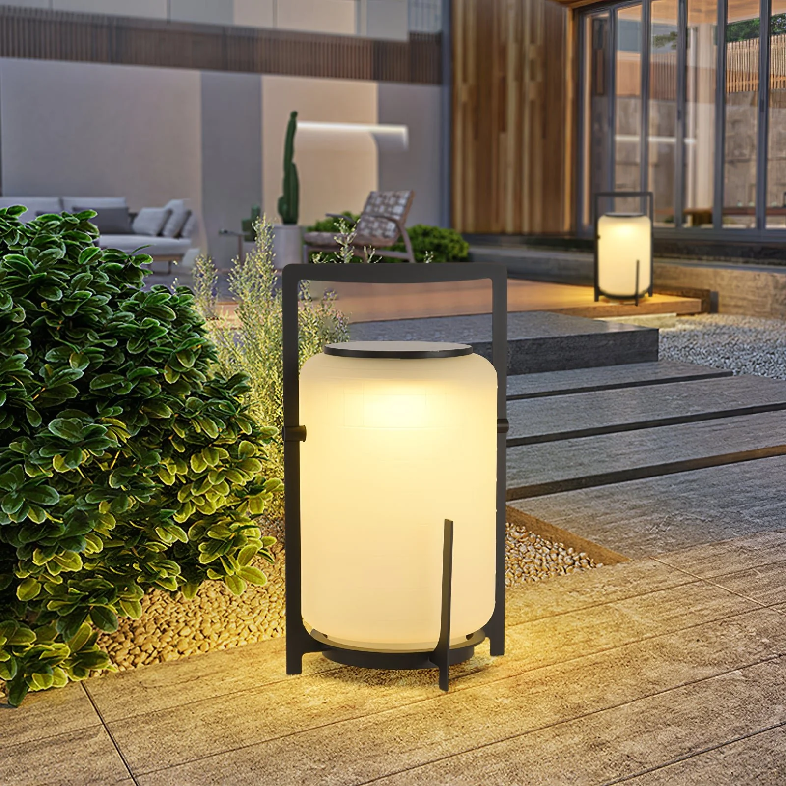 Twilight Lantern Solar Outdoor Table Lamp - Image 4