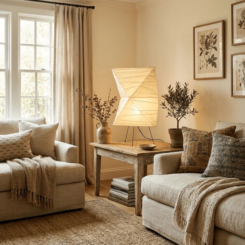 Twisted Paper Shade Table Lamp - Image 2