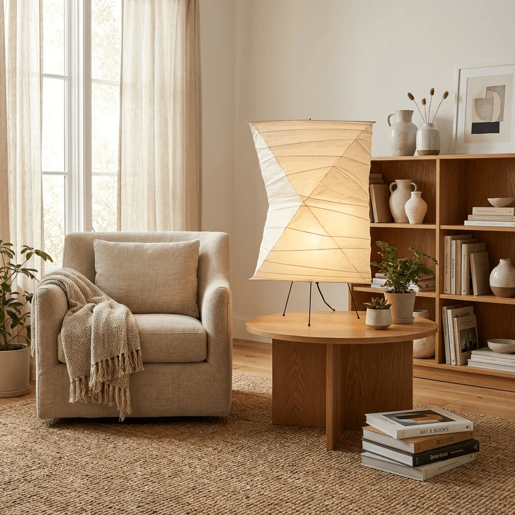 Twisted Paper Shade Table Lamp - Image 6