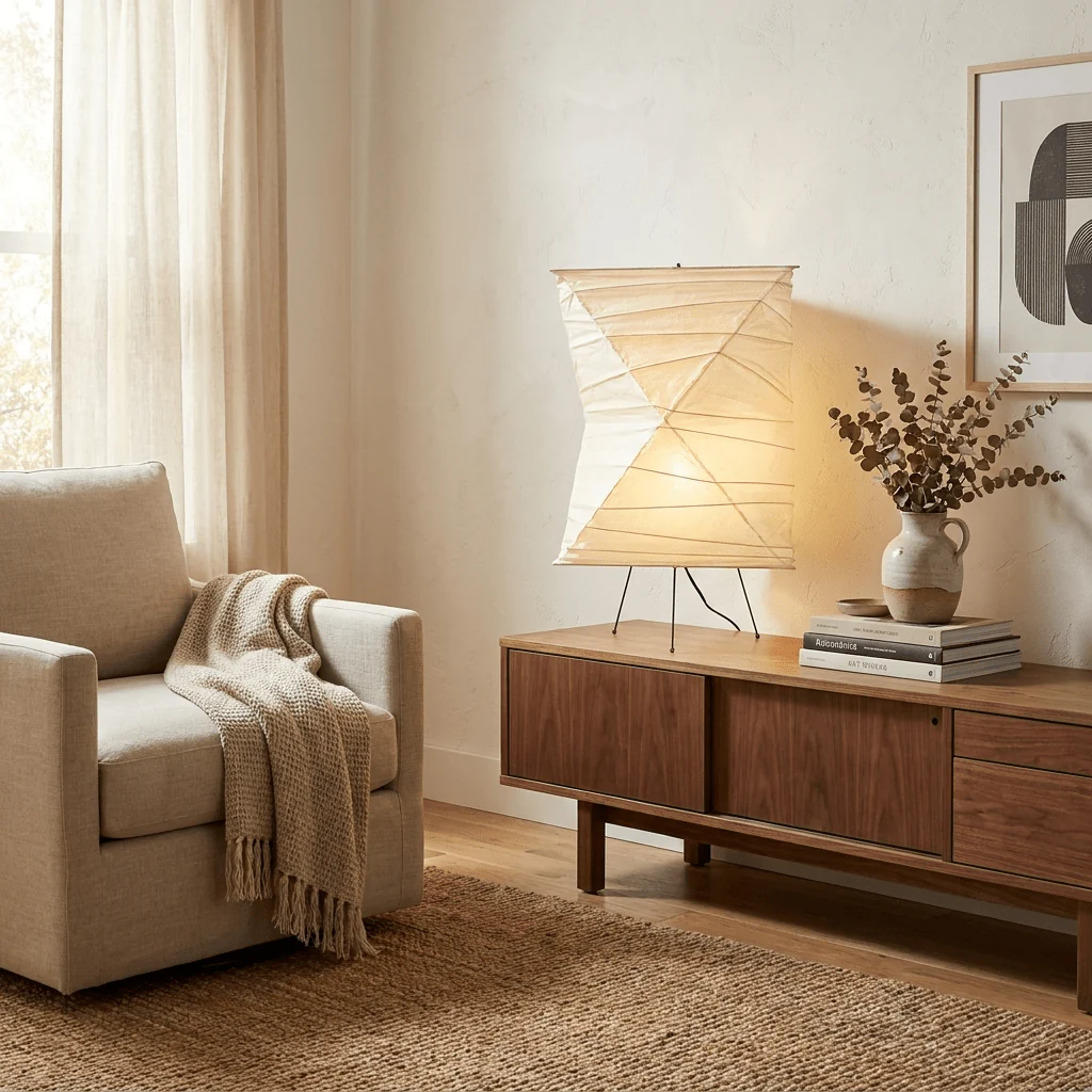 Twisted Paper Shade Table Lamp - Image 8