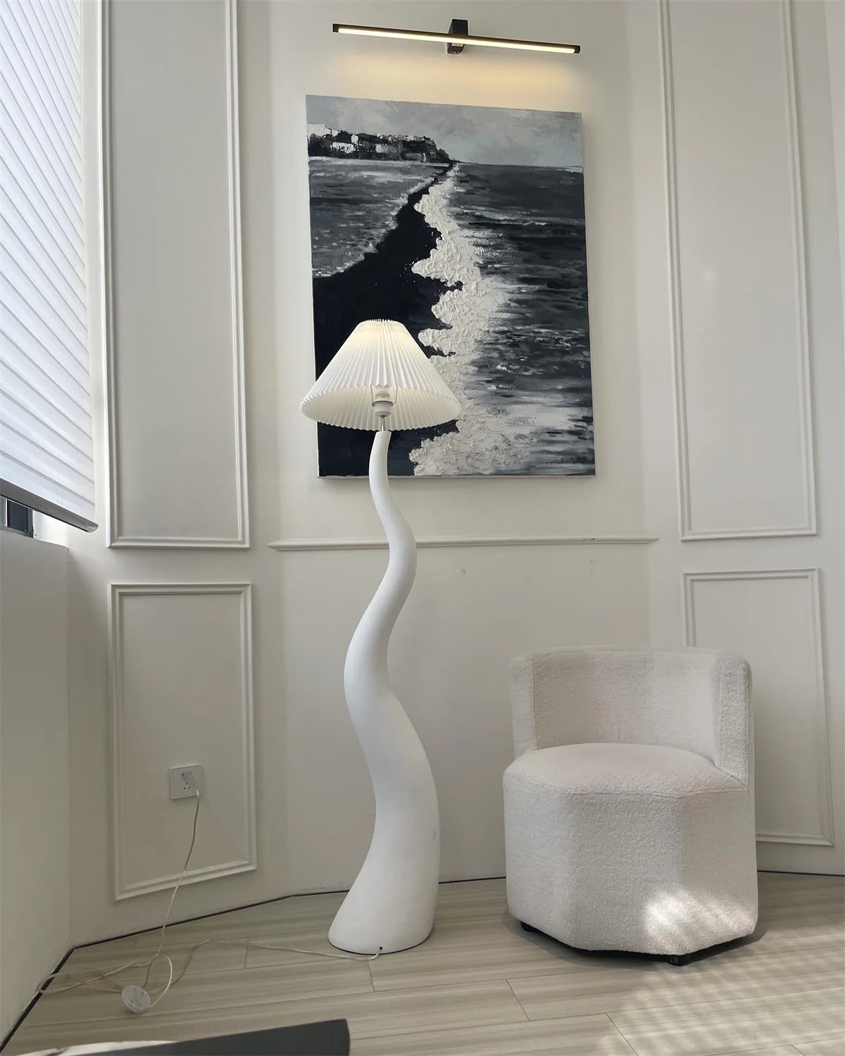 Twisted Pleated Floor Lamp - Image 14