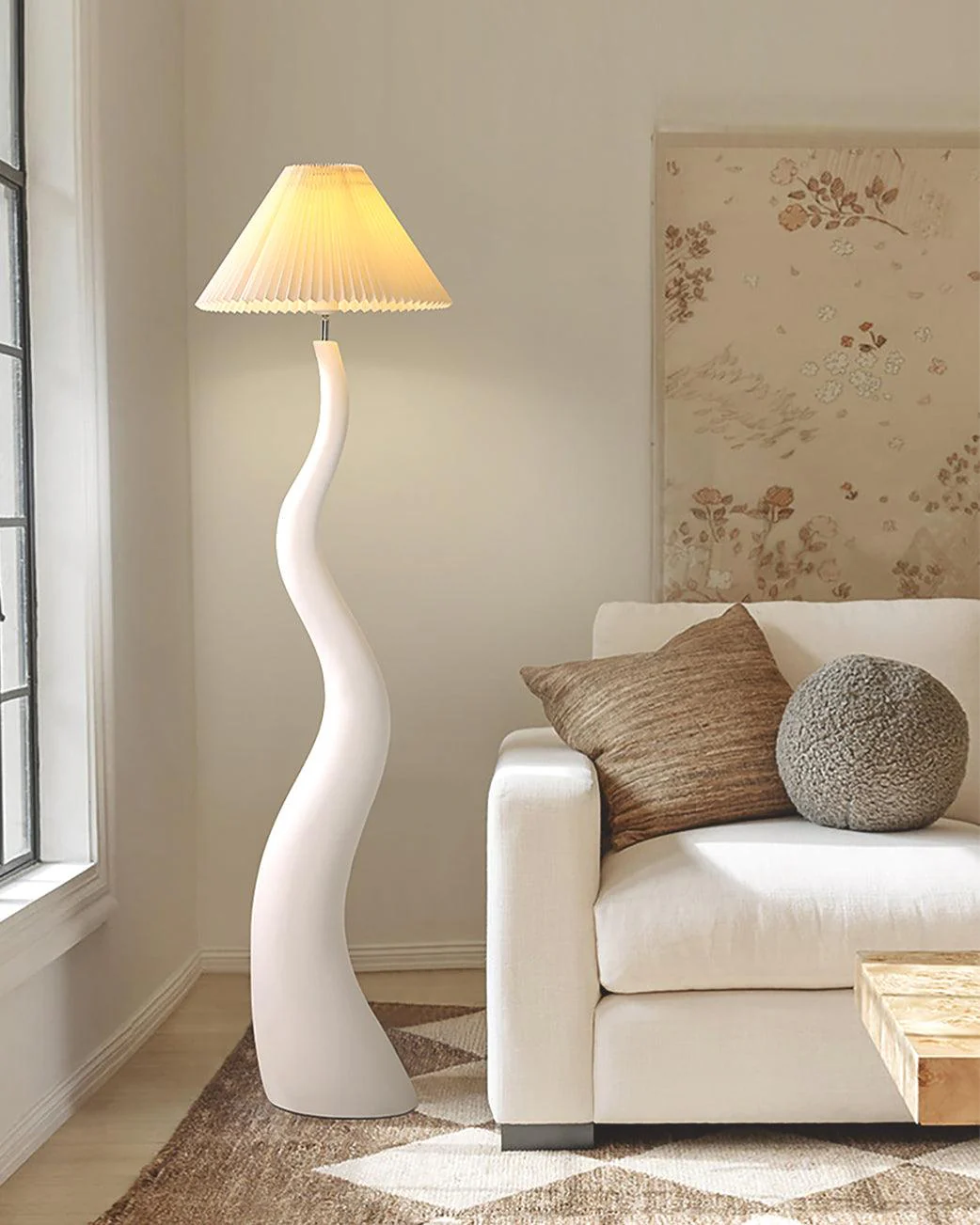 Twisted Pleated Floor Lamp - Image 3