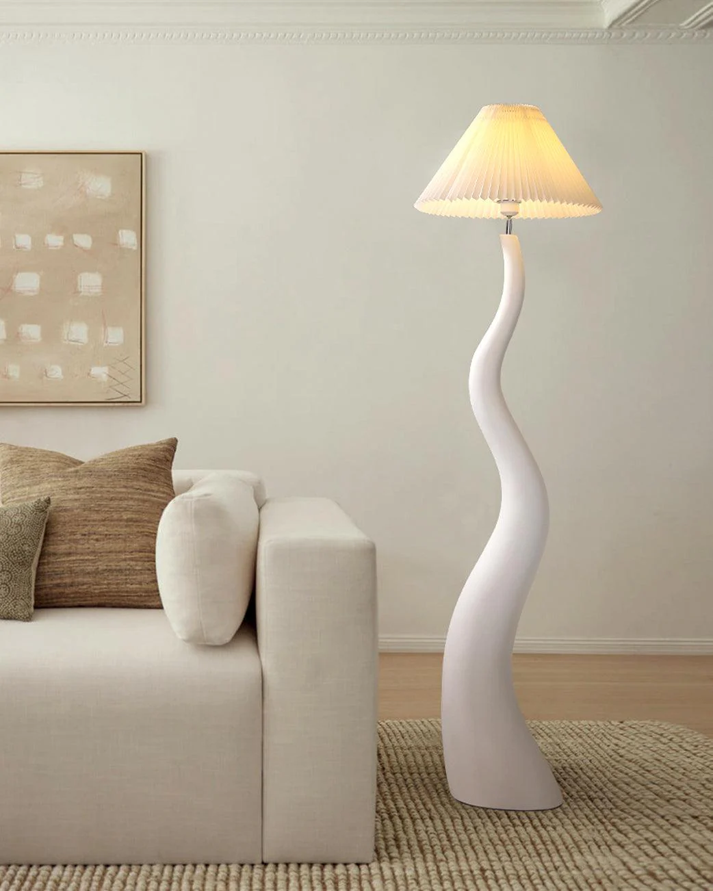 Twisted Pleated Floor Lamp - Image 4