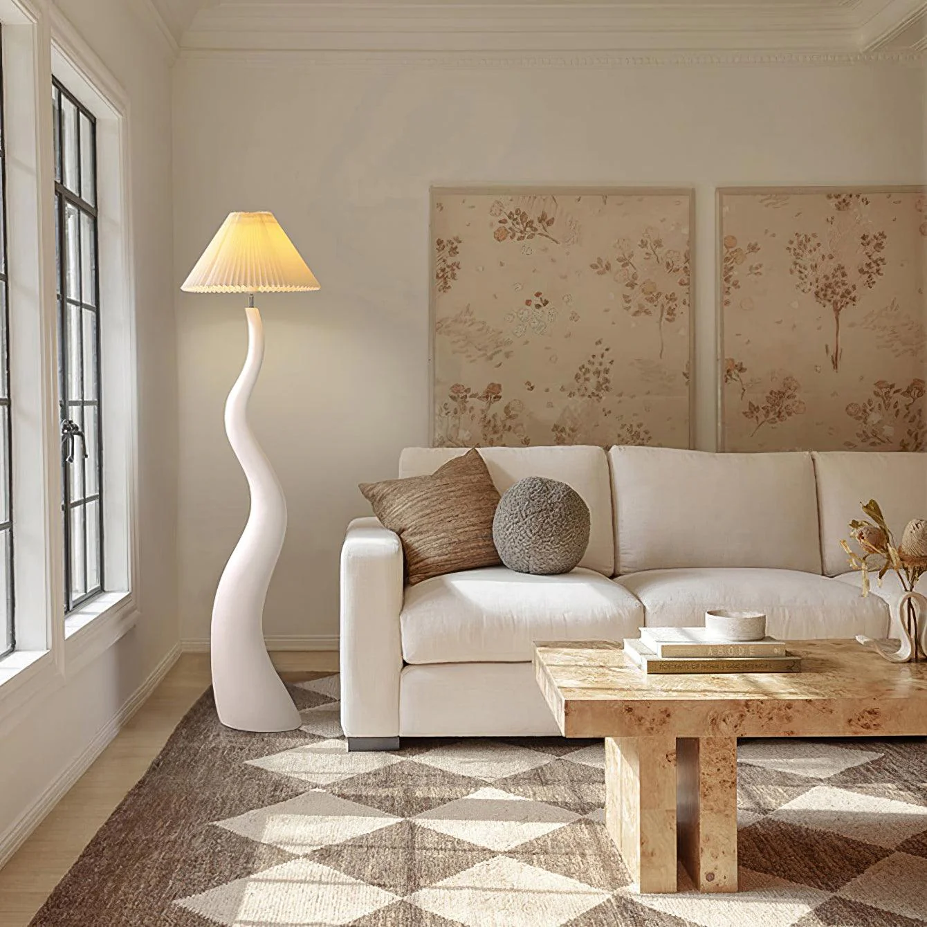 Twisted Pleated Floor Lamp - Image 5