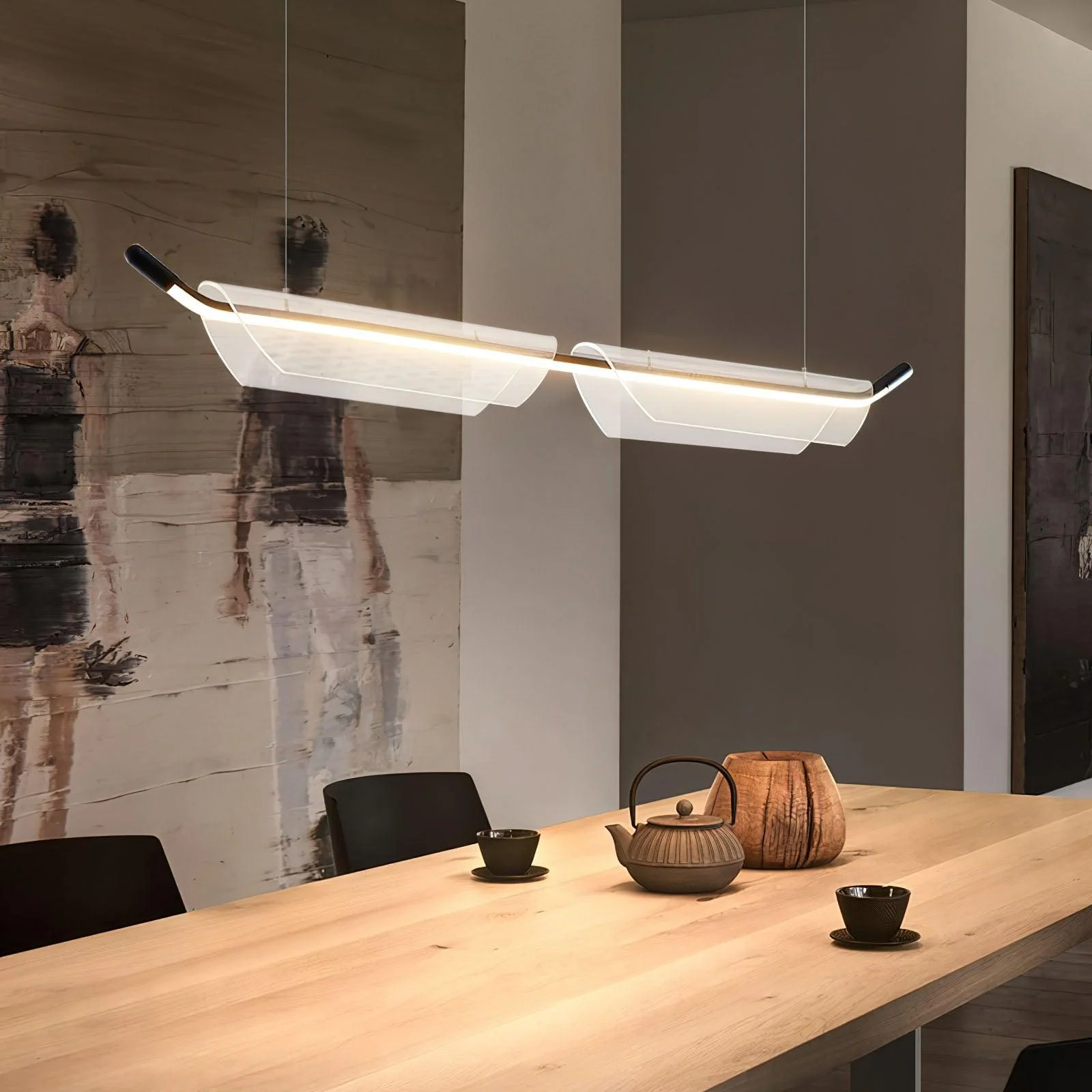 Two Boats Acrylic Pendant Light - Image 4