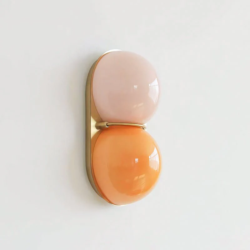 Two Globe Glass Wall Sconce - Image 16
