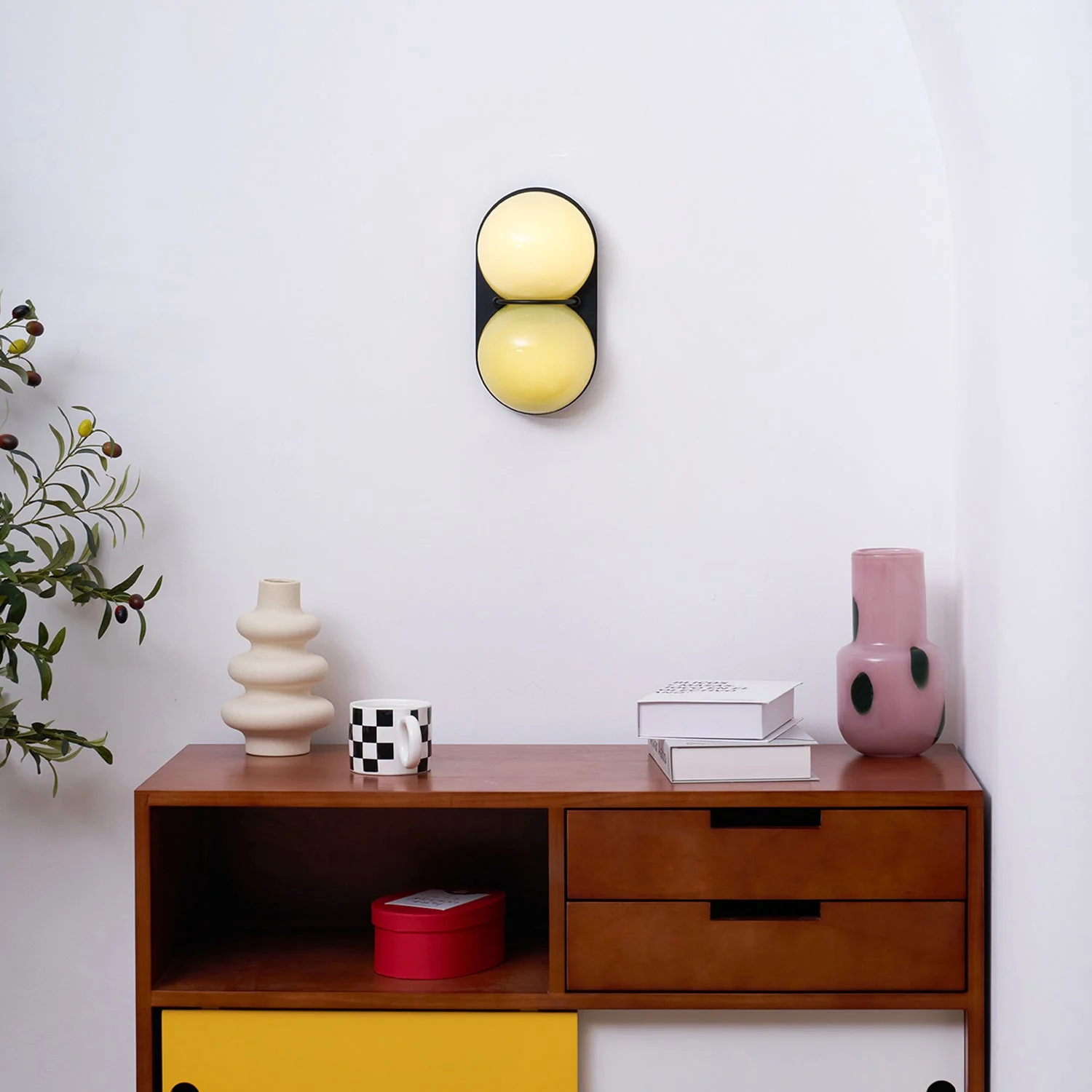 Two Globe Glass Wall Sconce - Image 35