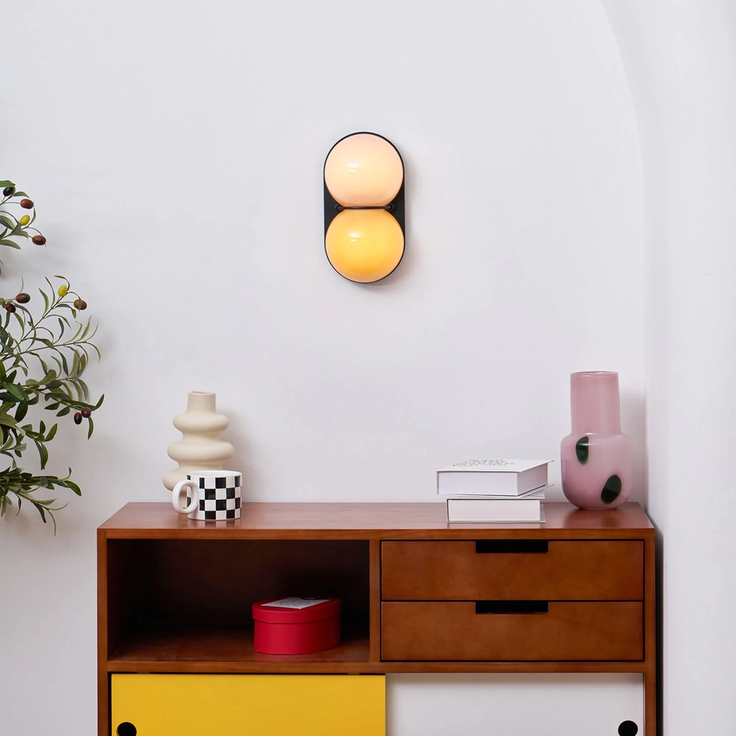 Two Globe Glass Wall Sconce - Image 40