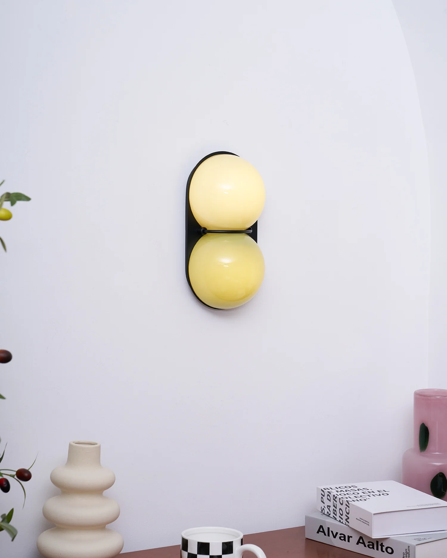 Two Globe Glass Wall Sconce - Image 54