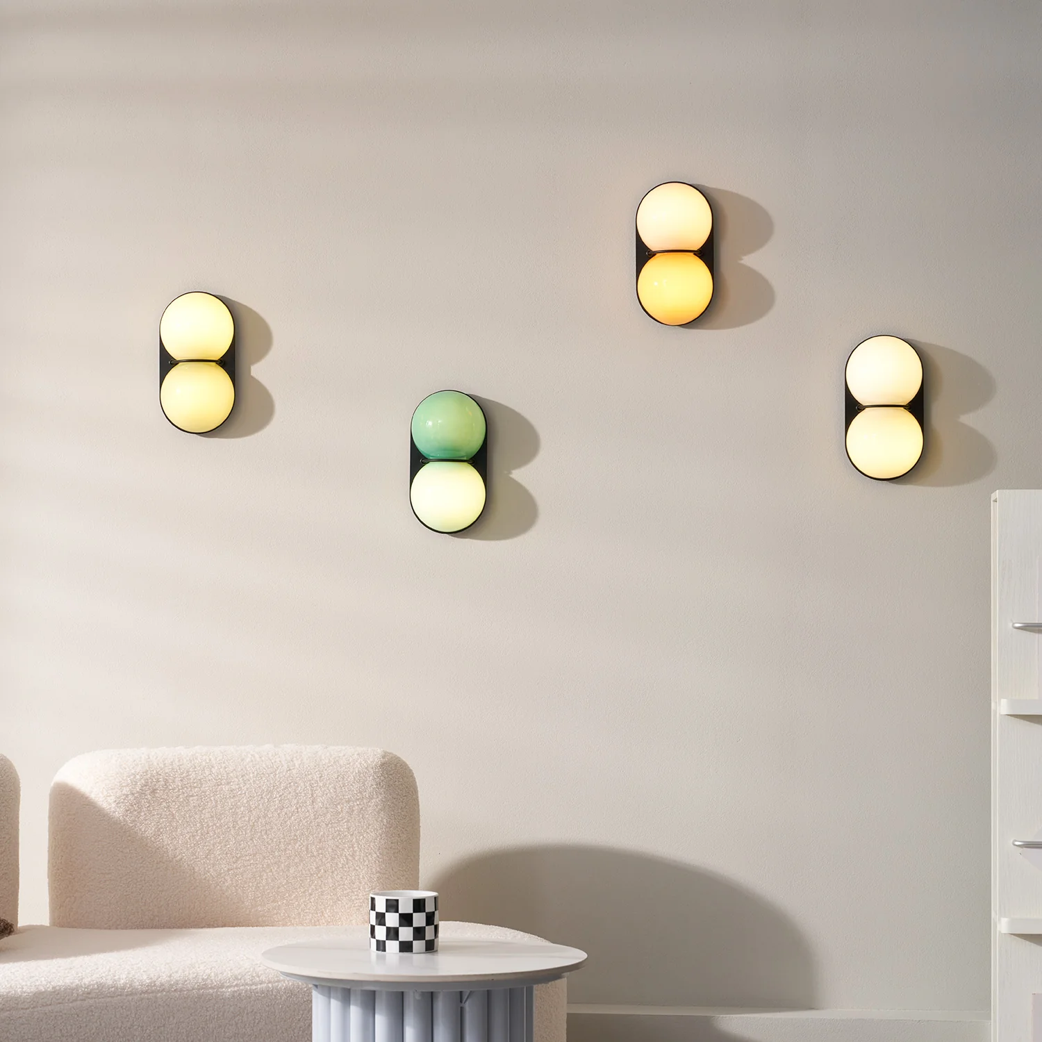 Two Globe Glass Wall Sconce - Image 61