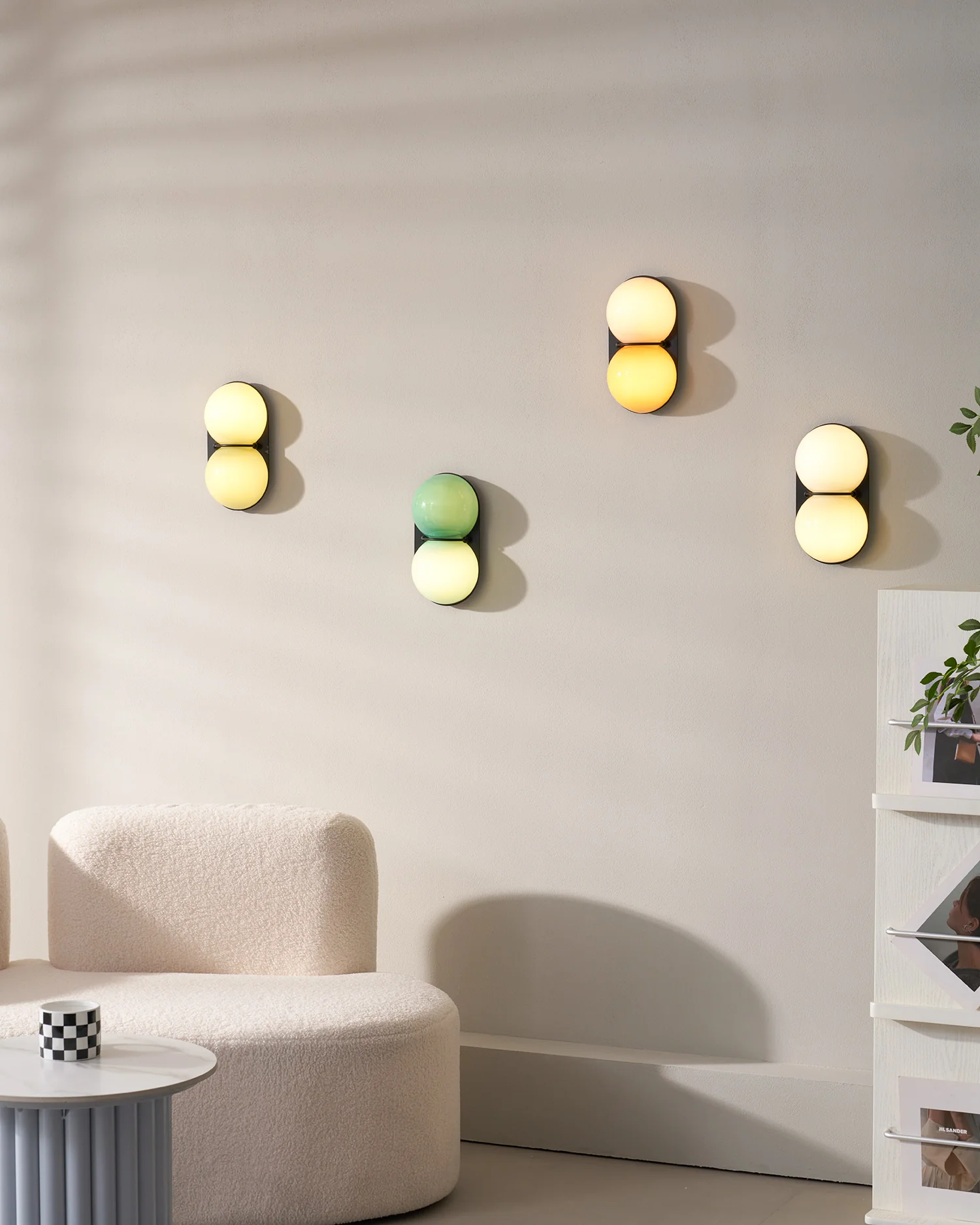 Two Globe Glass Wall Sconce - Image 63