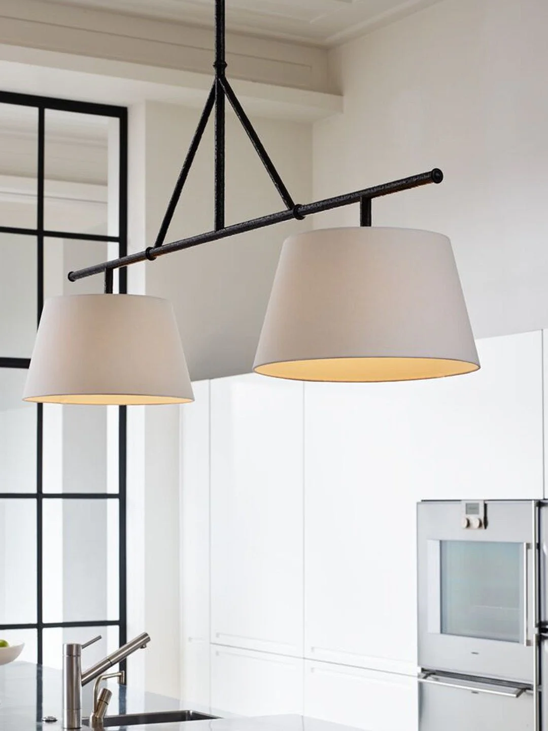 Two Light Linear Island Pendant Lamp - Image 11